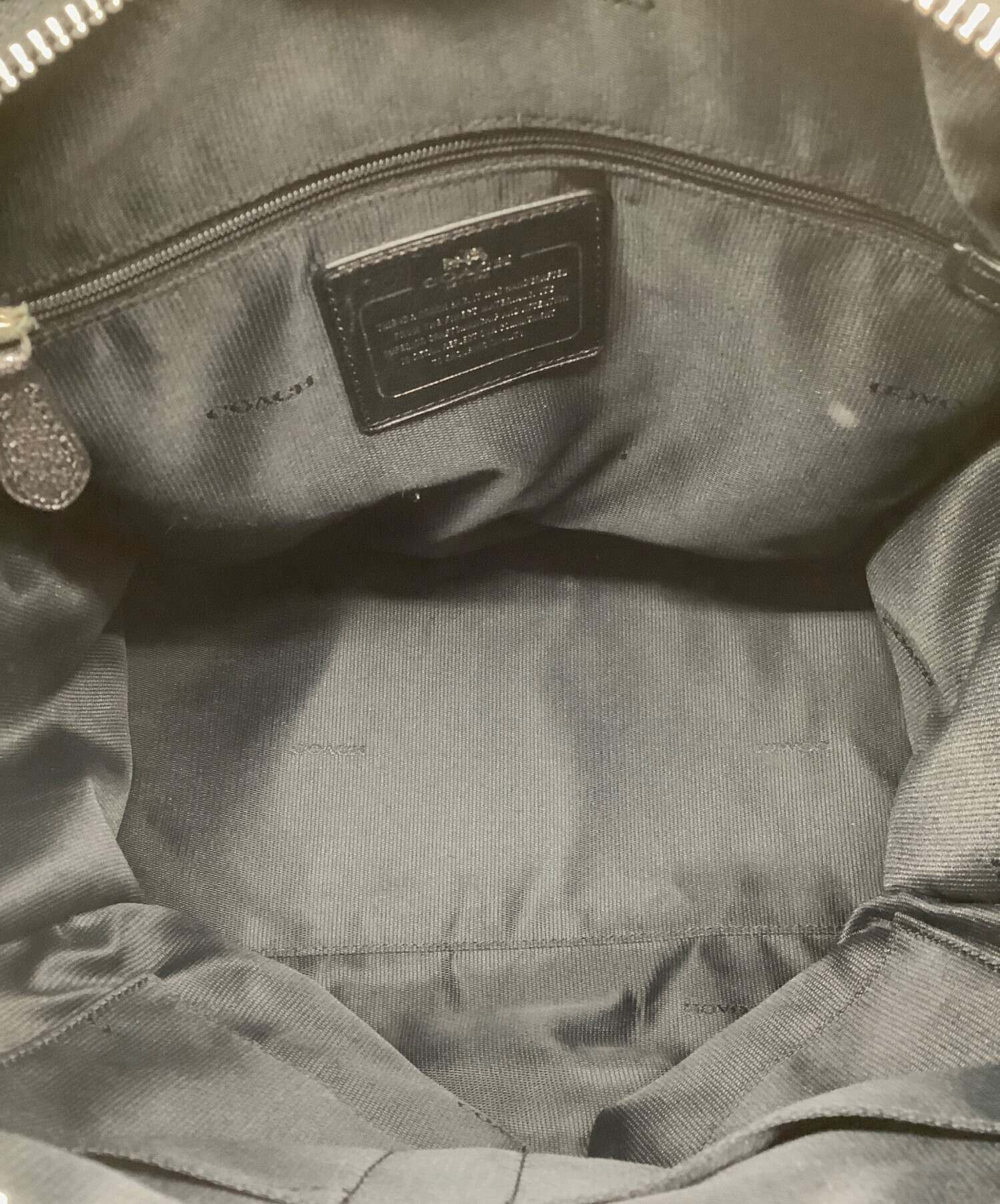 中古・古着通販】COACH (コーチ) 2WAYバッグ ブラック｜ブランド・古着