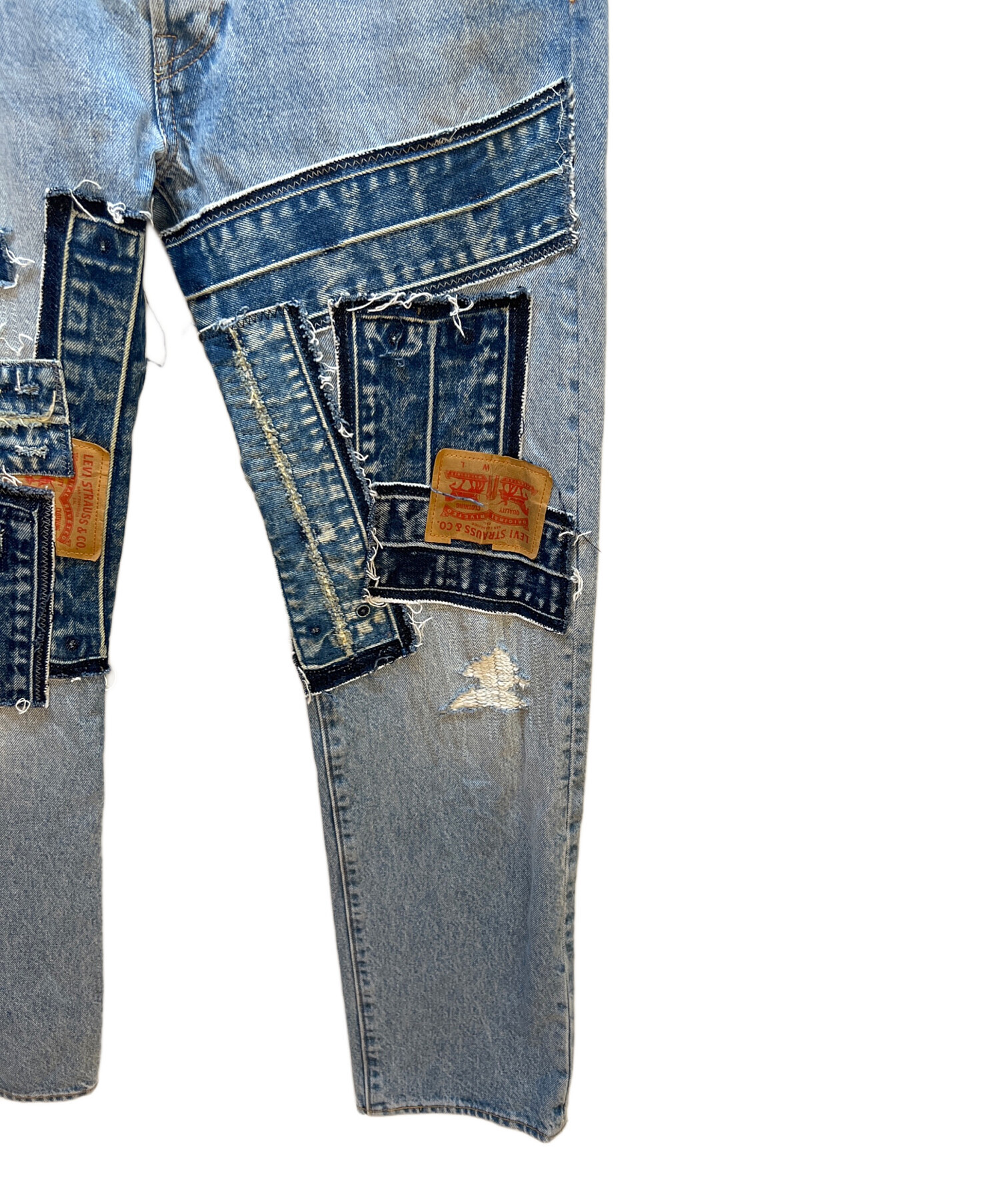 新品未使用品　リーバイス　プレミアム　501 '54 パッチワークW34L32 中古・古着通販】LEVI'S (リーバイス) パッチワークデニムパンツ