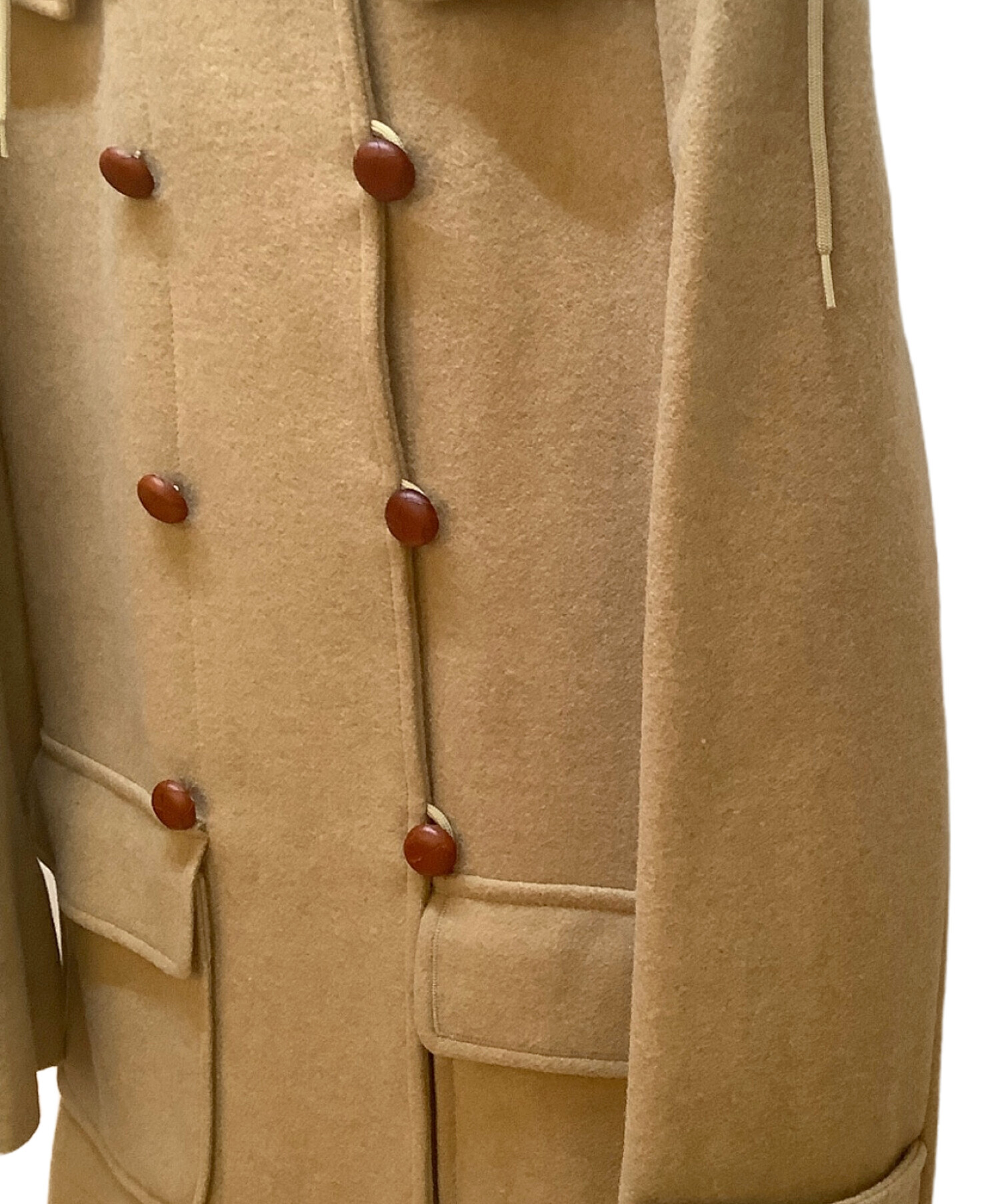 中古・古着通販】MIU MIU (ミュウミュウ) ダブルコート ベージュ