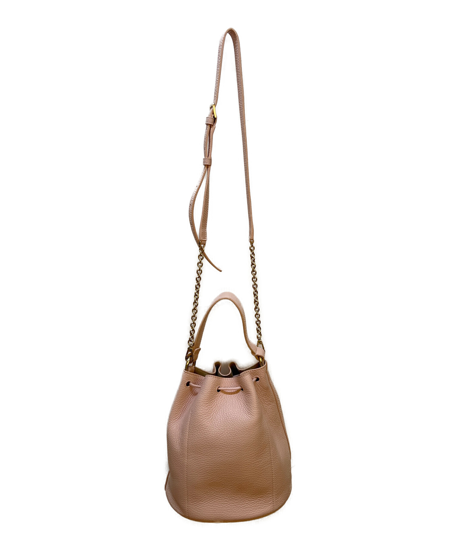 中古・古着通販】FURLA (フルラ) バケツ型トートバッグ ピンク