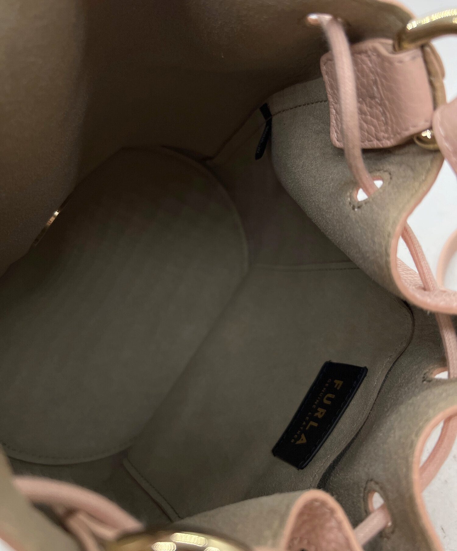 中古・古着通販】FURLA (フルラ) バケツ型トートバッグ ピンク