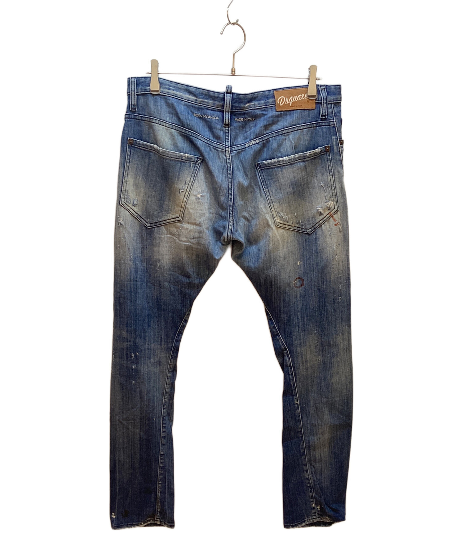 ディースクエアード　ダメージデニム46 DSQUARED2ダメージ加工デニムパンツ46 TIDY BIKER DSQUARED2 ディー