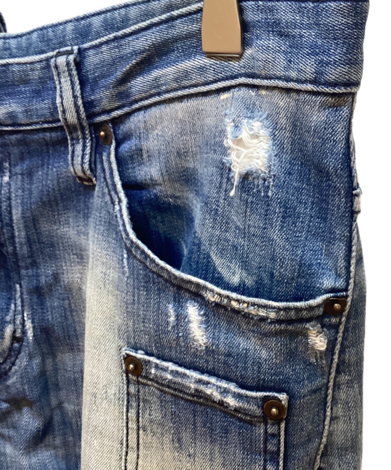 中古・古着通販】DSQUARED2 (ディースクエアード) ダメージデニム