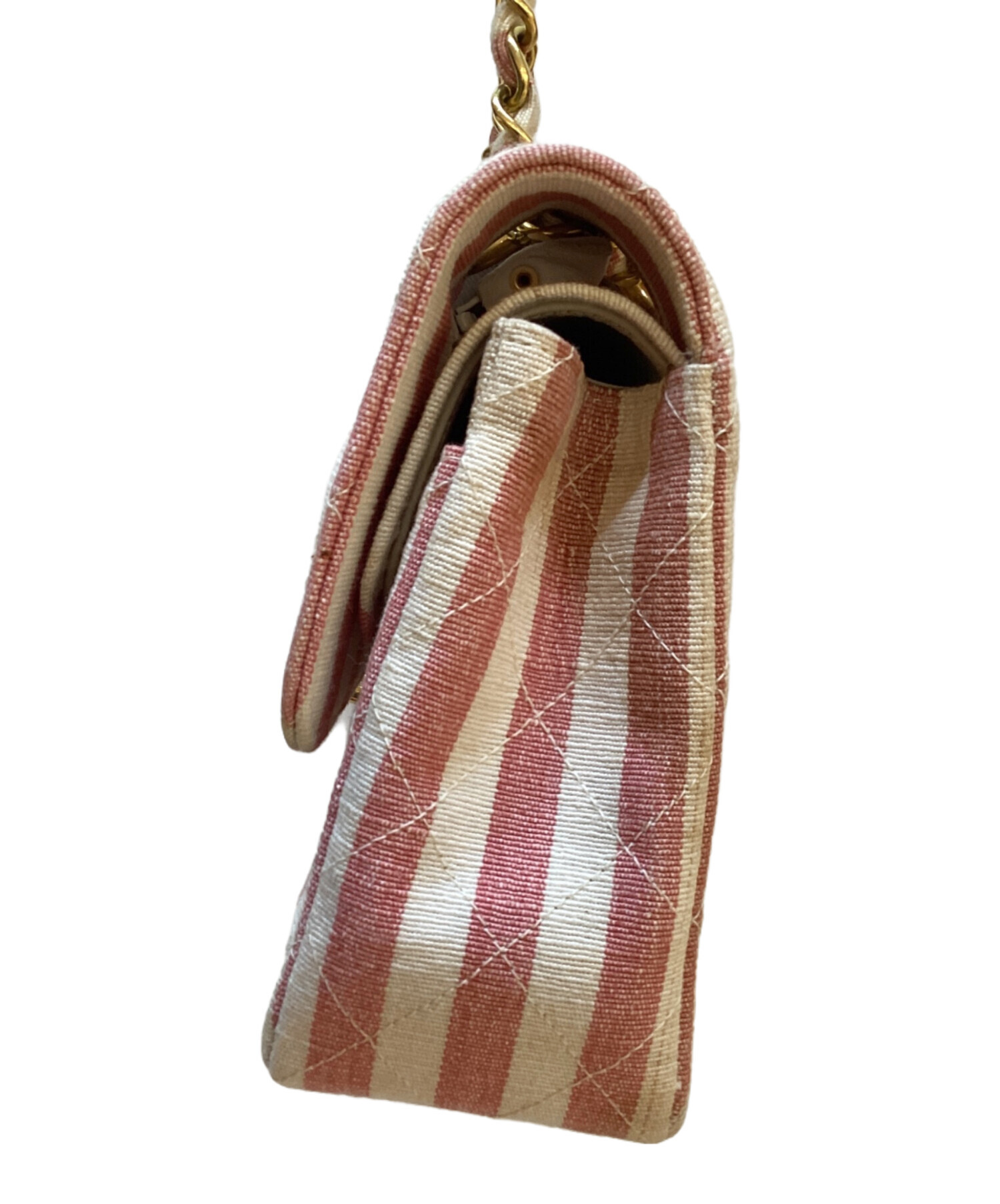 中古・古着通販】CHANEL (シャネル) ショルダーバッグ ピンクベージュ 