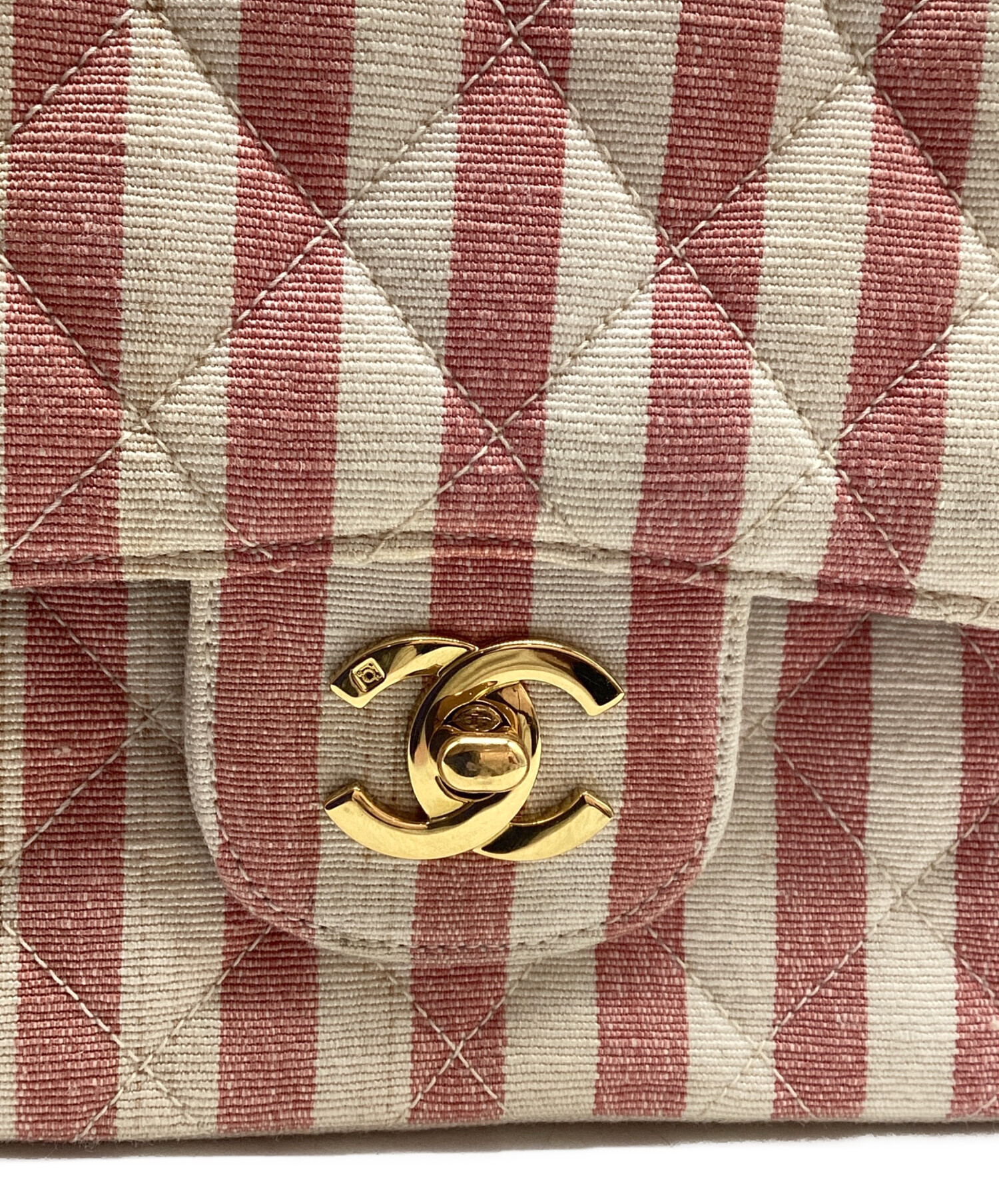 中古・古着通販】CHANEL (シャネル) ショルダーバッグ ピンクベージュ 