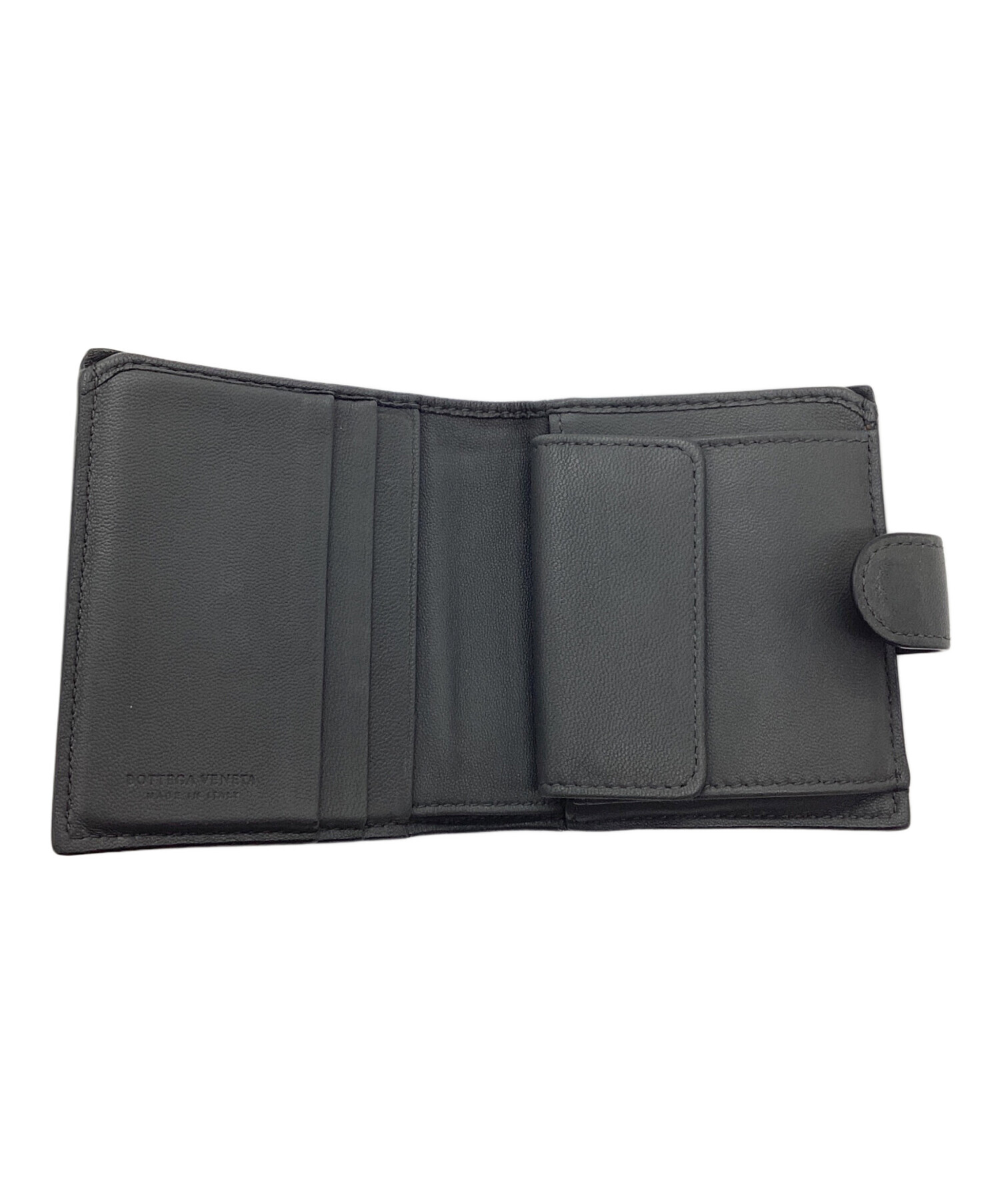 中古・古着通販】BOTTEGA VENETA (ボッテガベネタ) 2つ折り財布 グレー