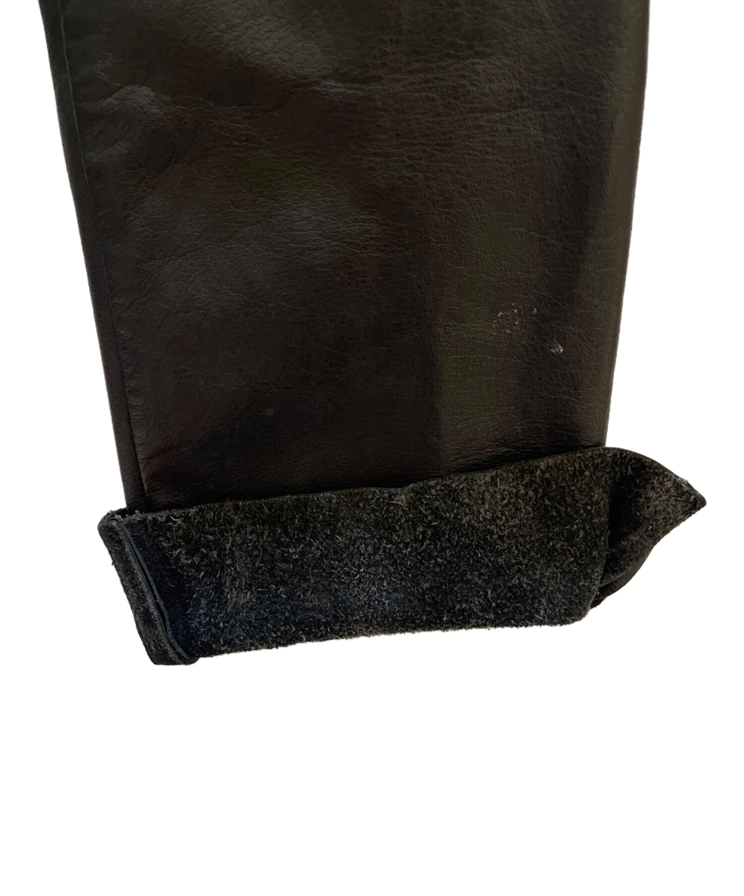 中古・古着通販】Schott (ショット) レザーパンツ ブラック サイズ:28