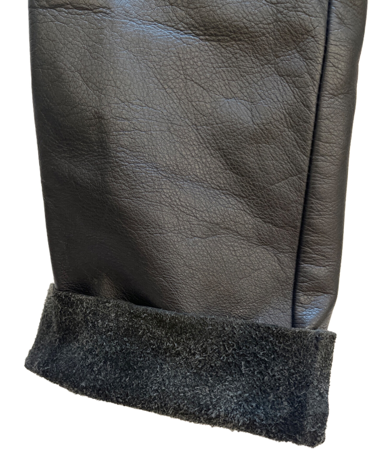 中古・古着通販】Schott (ショット) レザーパンツ ブラック サイズ:28