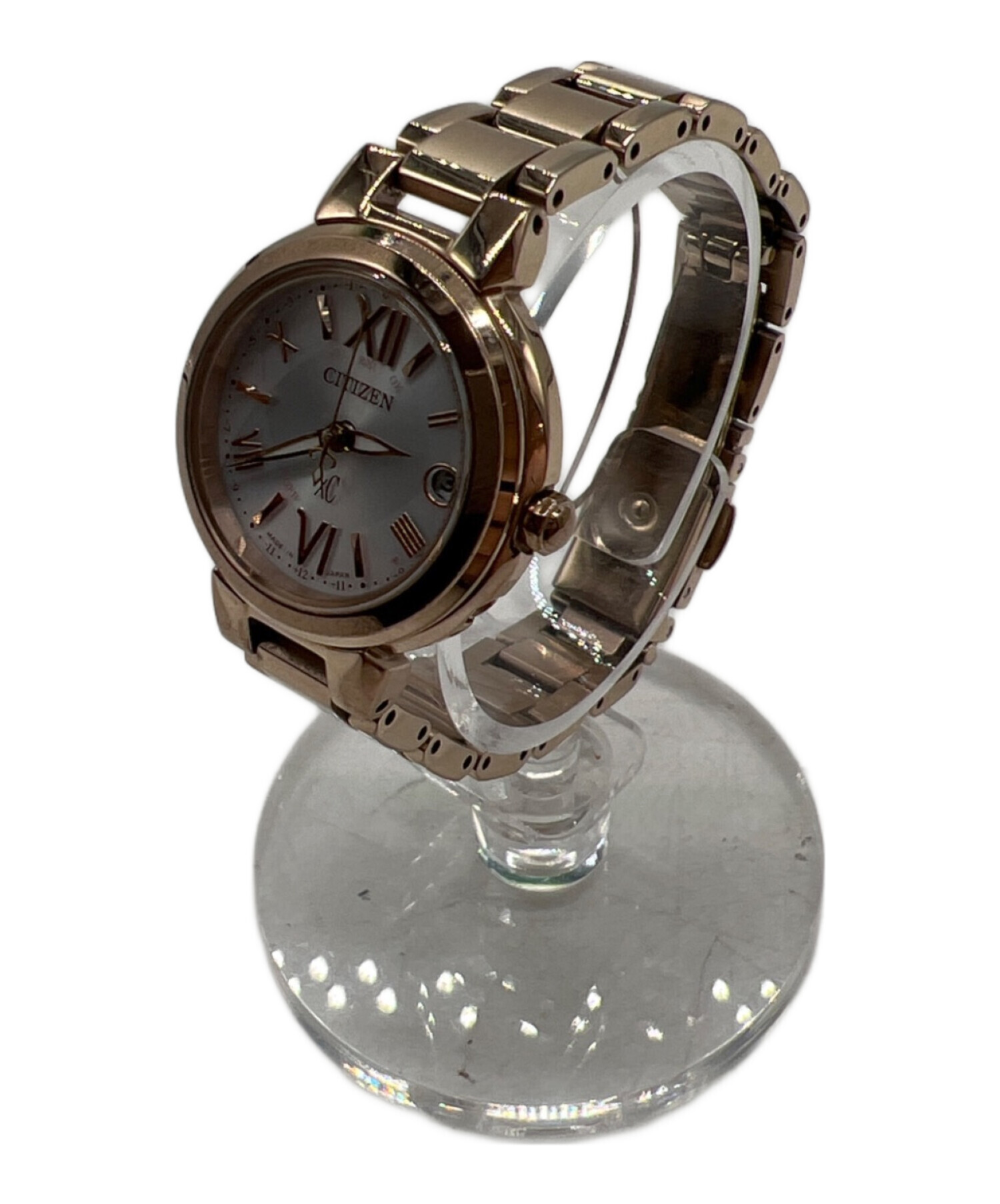 CITIZEN シチズン/クロスシー/ソーラー電波/H060-T025706/レディース時計/Aランク/67【中古】 CITIZEN（シチズン） H060-T025048 XC クロッシー シルバー ホワイト