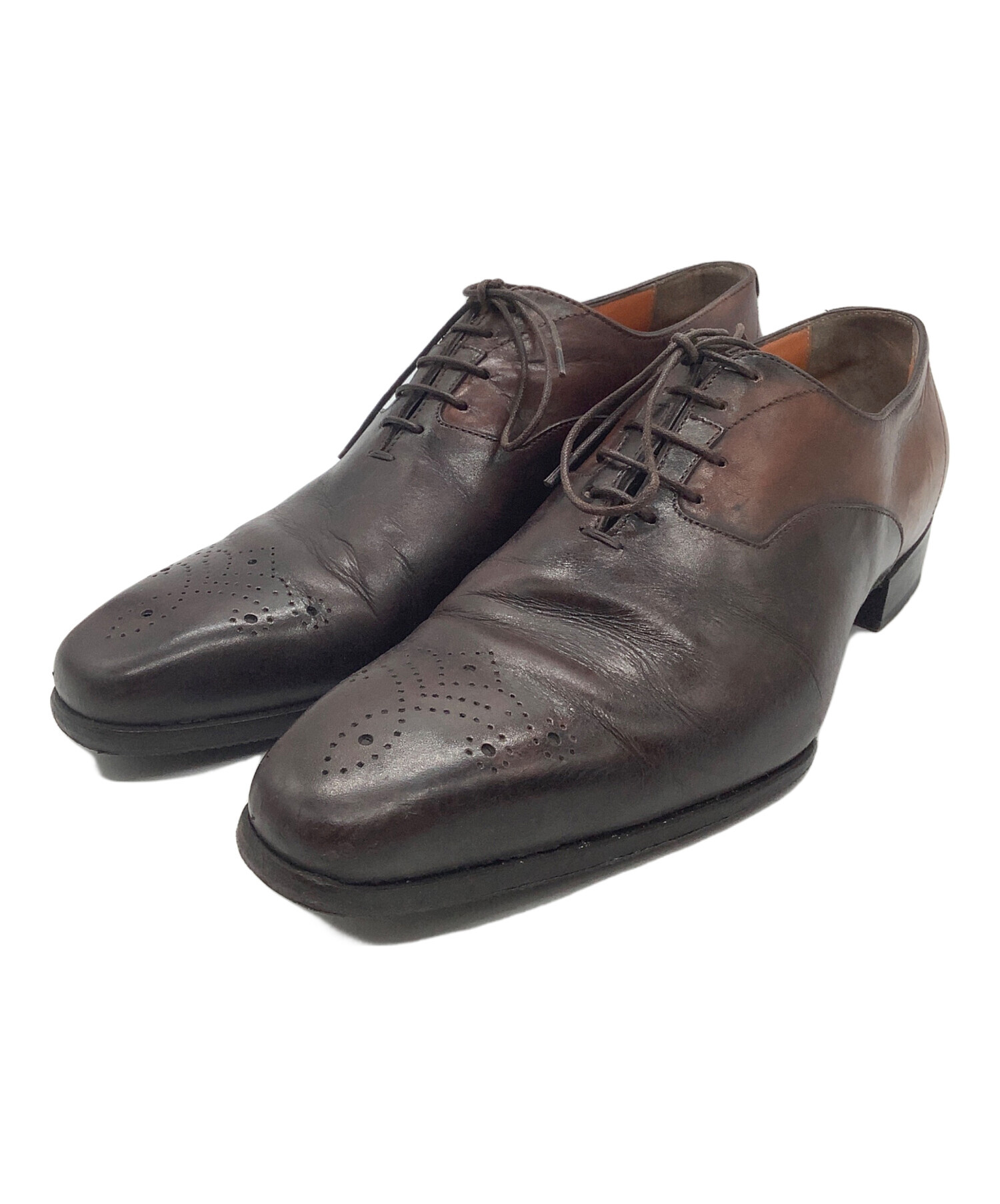 SantoniレザースニーカーUSED Santoni サントーニ レザーシューズ 中古