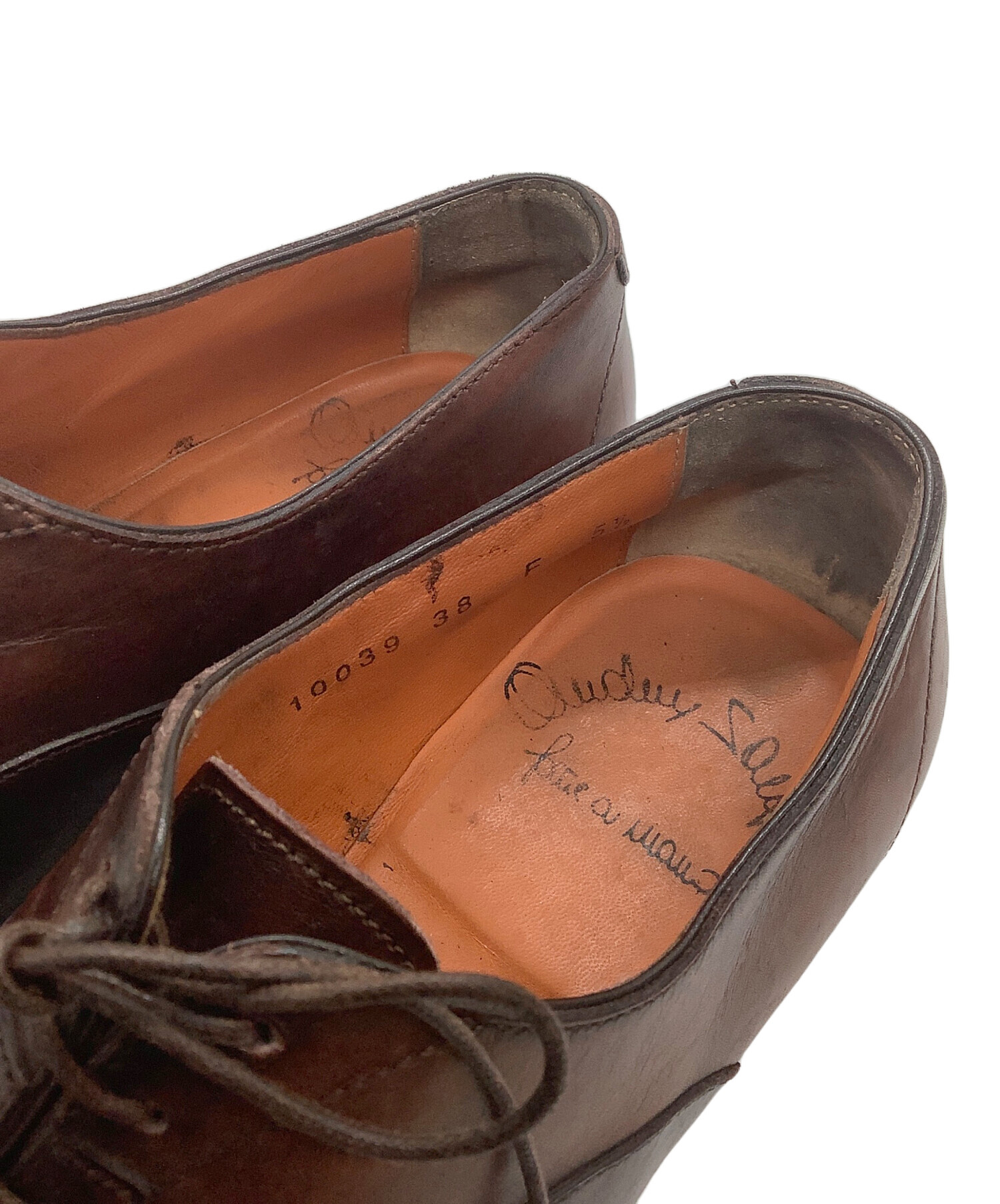 中古・古着通販】Santoni (サントーニ) レザーシューズ ブラウン 