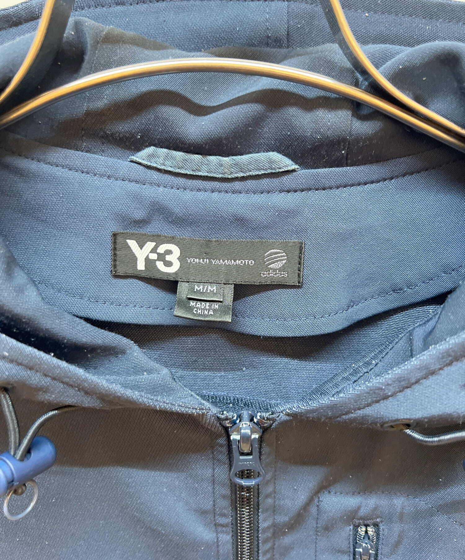中古・古着通販】Y-3 (ワイスリー) ジップパーカー ネイビー サイズ:M