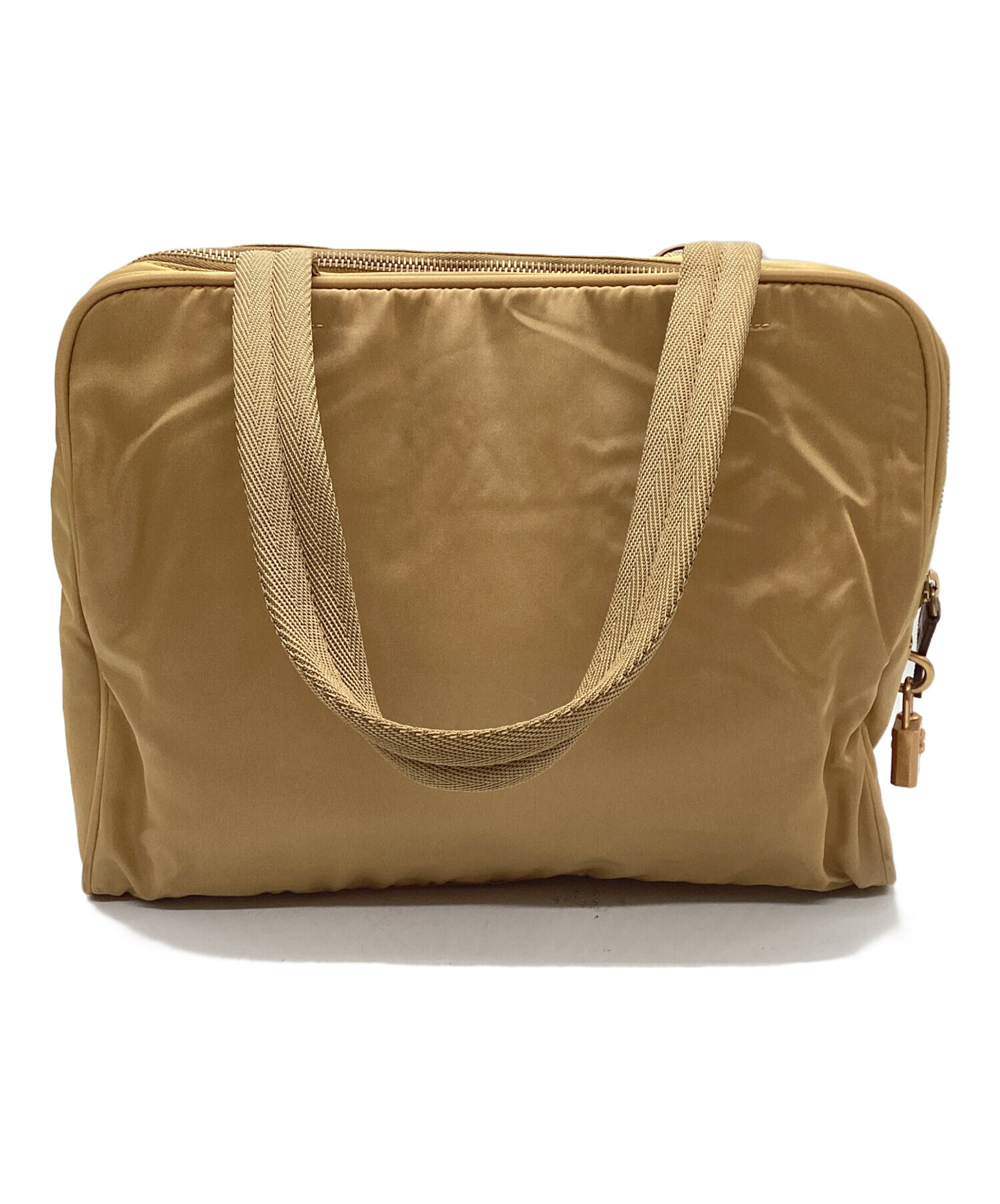 中古・古着通販】PRADA (プラダ) ハンドバッグ キャメル｜ブランド 