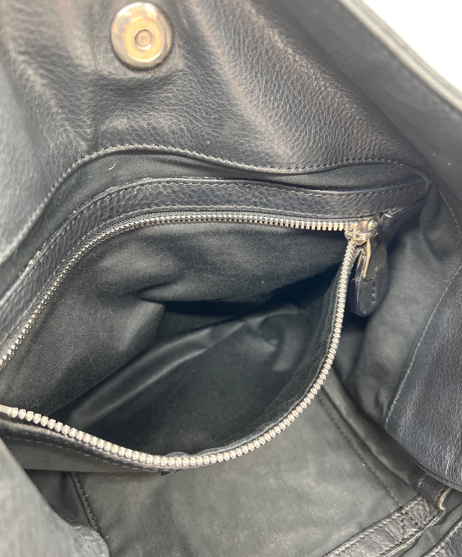 中古・古着通販】JIL SANDER (ジルサンダー) レザーショルダーバッグ 