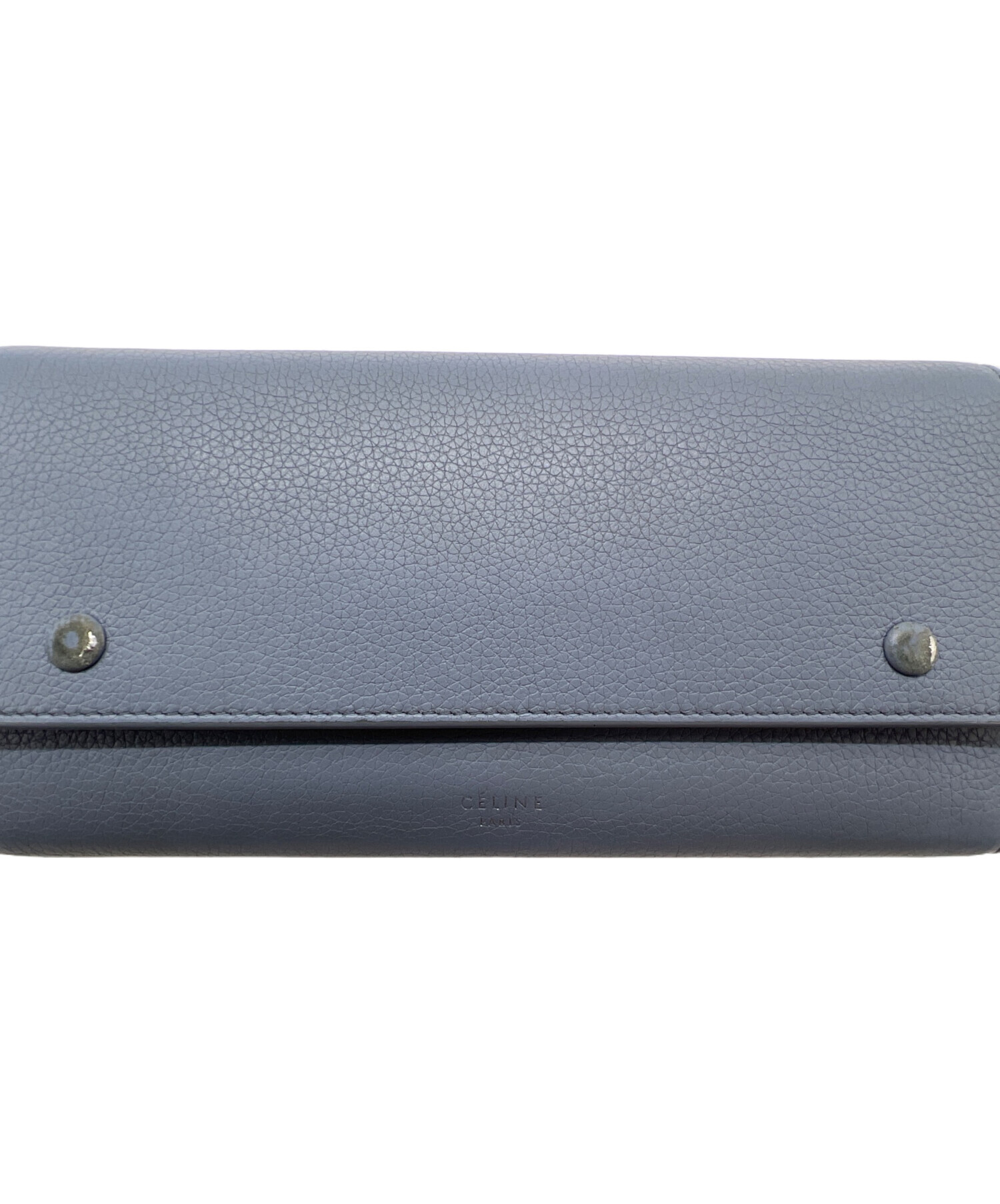 中古・古着通販】CELINE (セリーヌ) 長財布 スカイブルー｜ブランド 