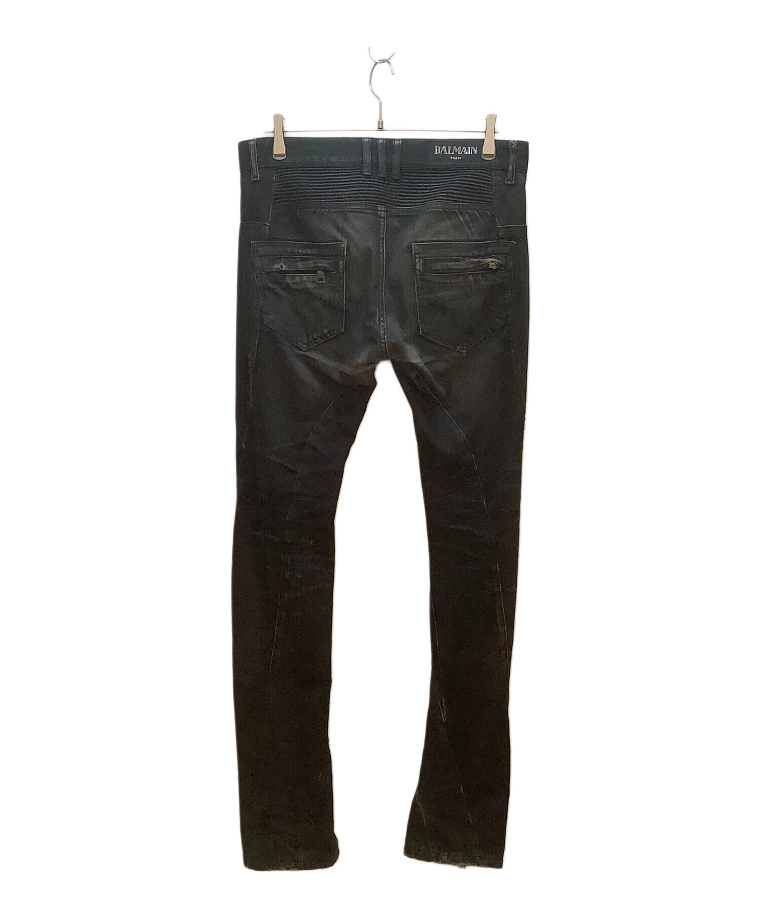 中古・古着通販】BALMAIN (バルマン) デニムパンツ ブラック サイズ 