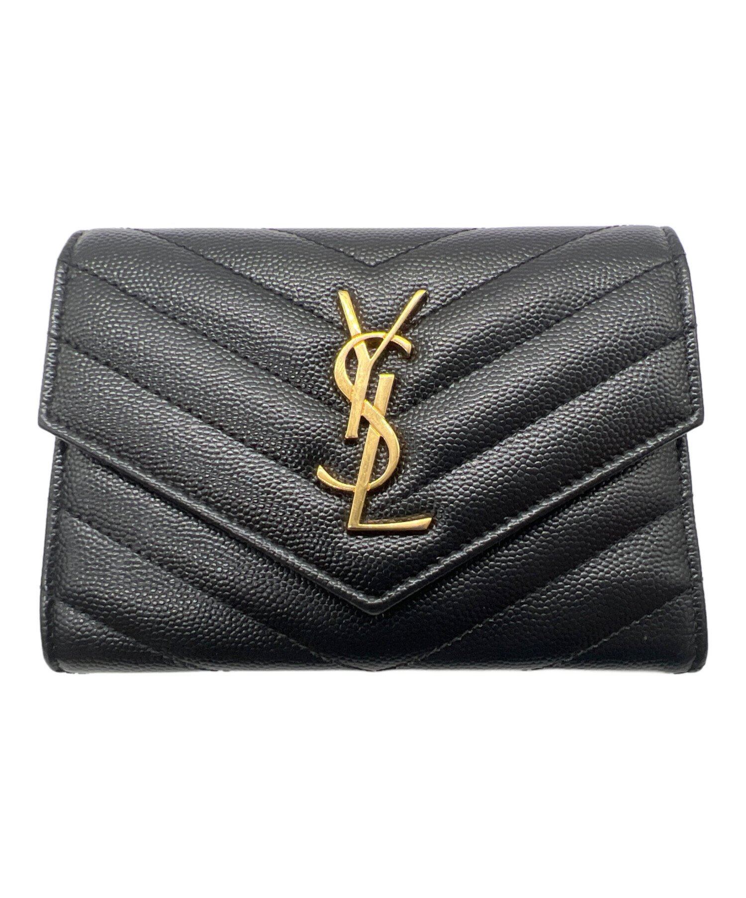 中古・古着通販】Saint Laurent Paris (サンローランパリ) 3つ折り財布  