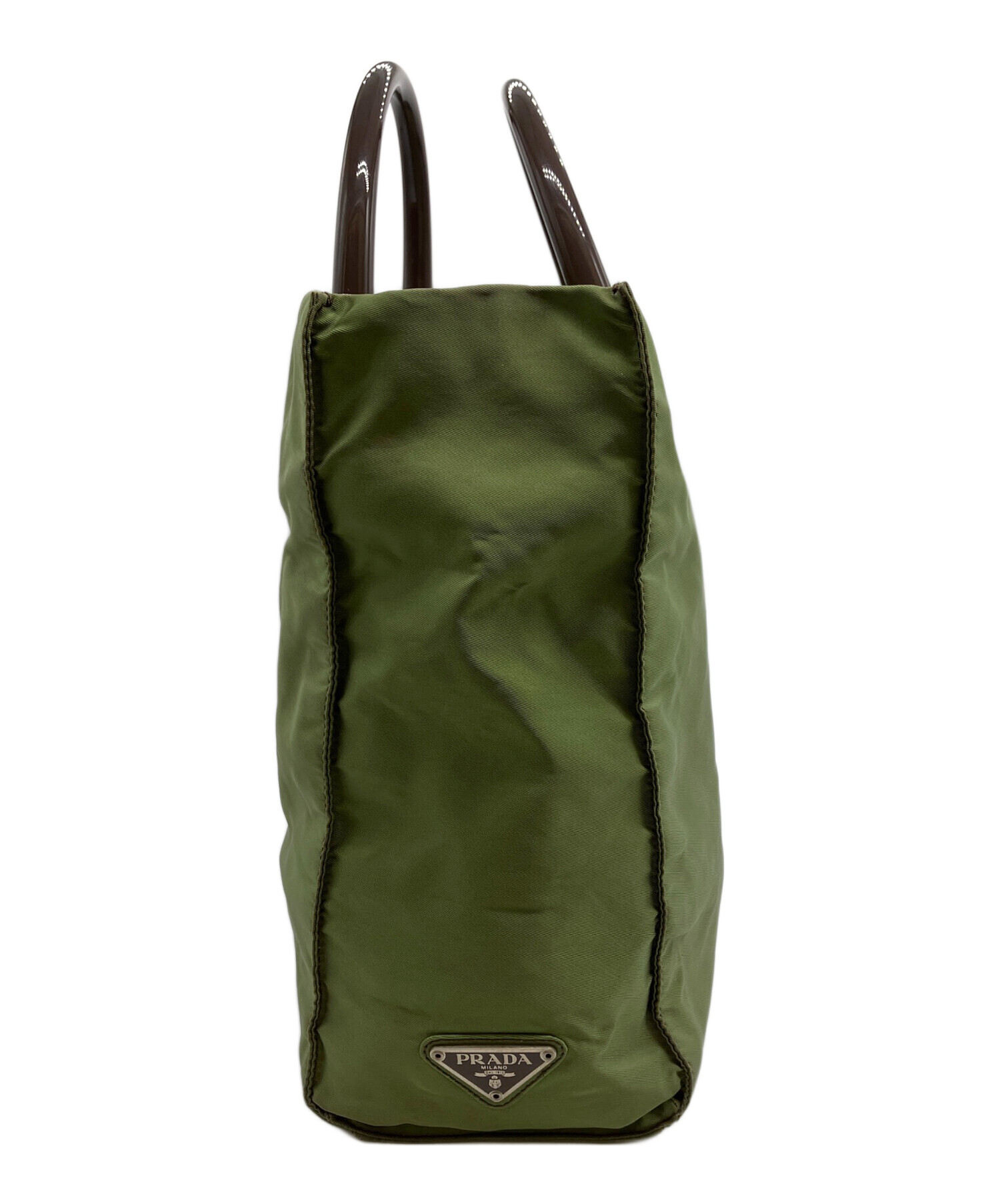中古・古着通販】PRADA (プラダ) ハンドバッグ グリーン｜ブランド