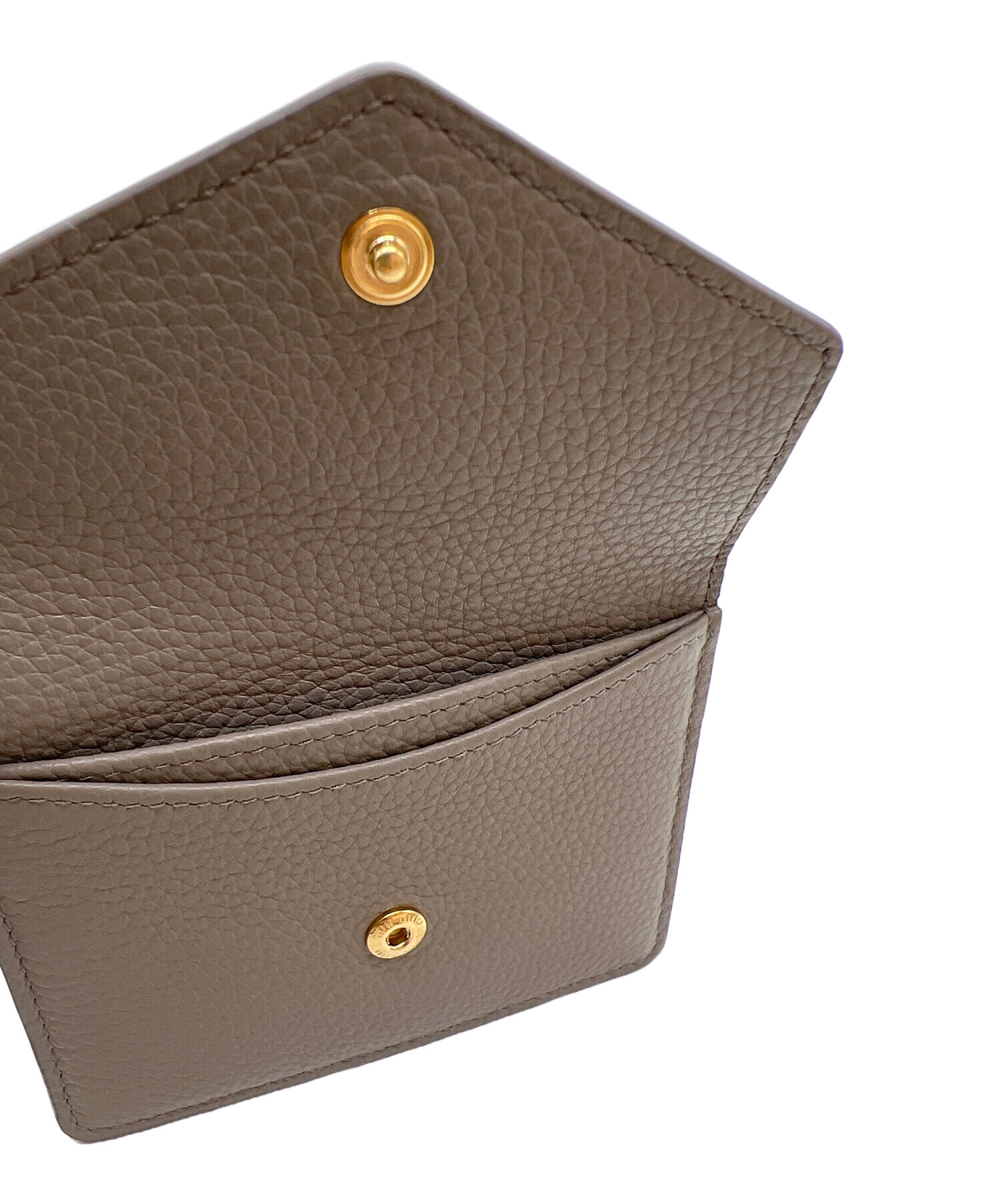 中古・古着通販】MIU MIU (ミュウミュウ) カードケース グレージュ