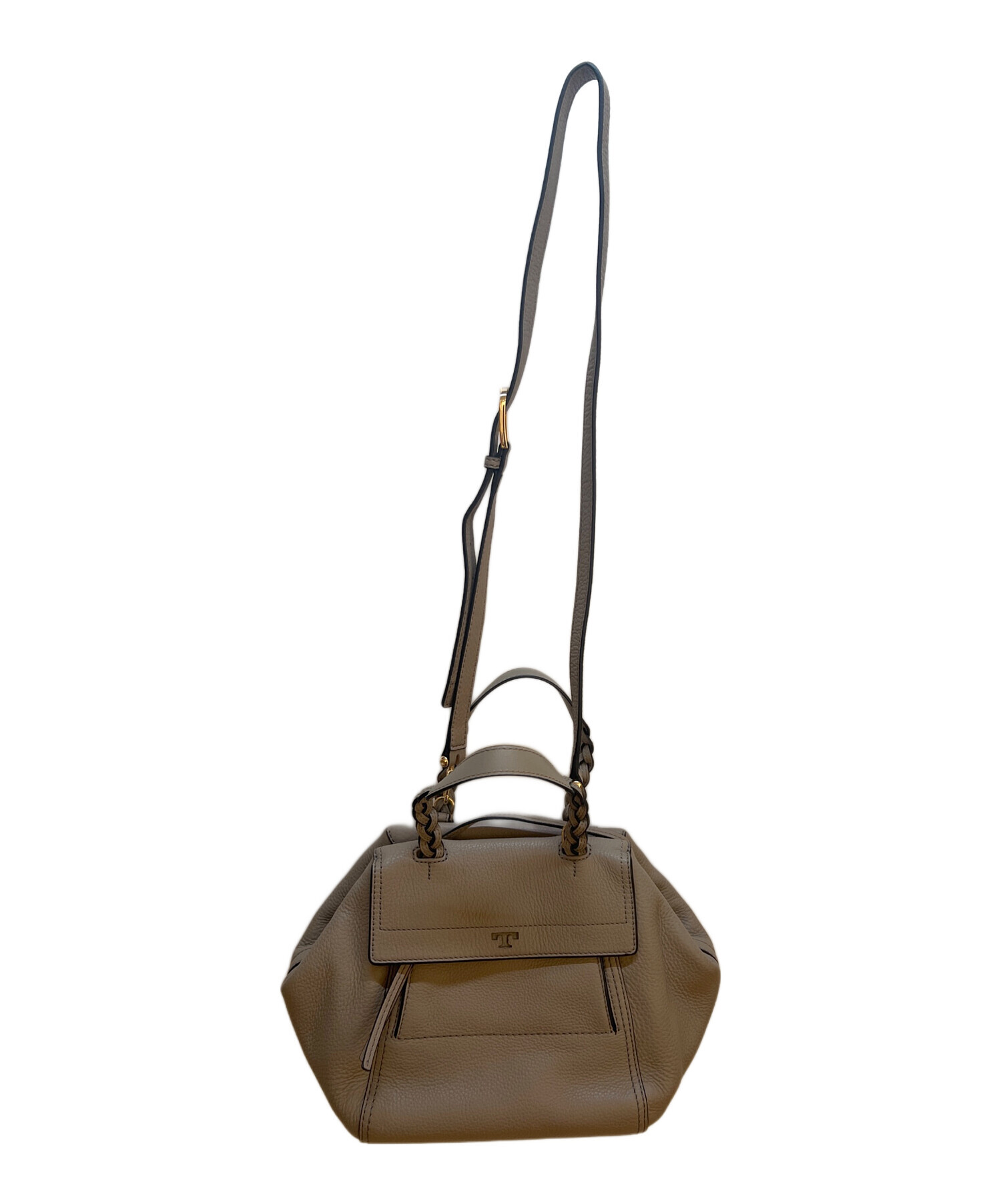 中古・古着通販】TORY BURCH (トリーバーチ) ハンドバッグ ベージュ  