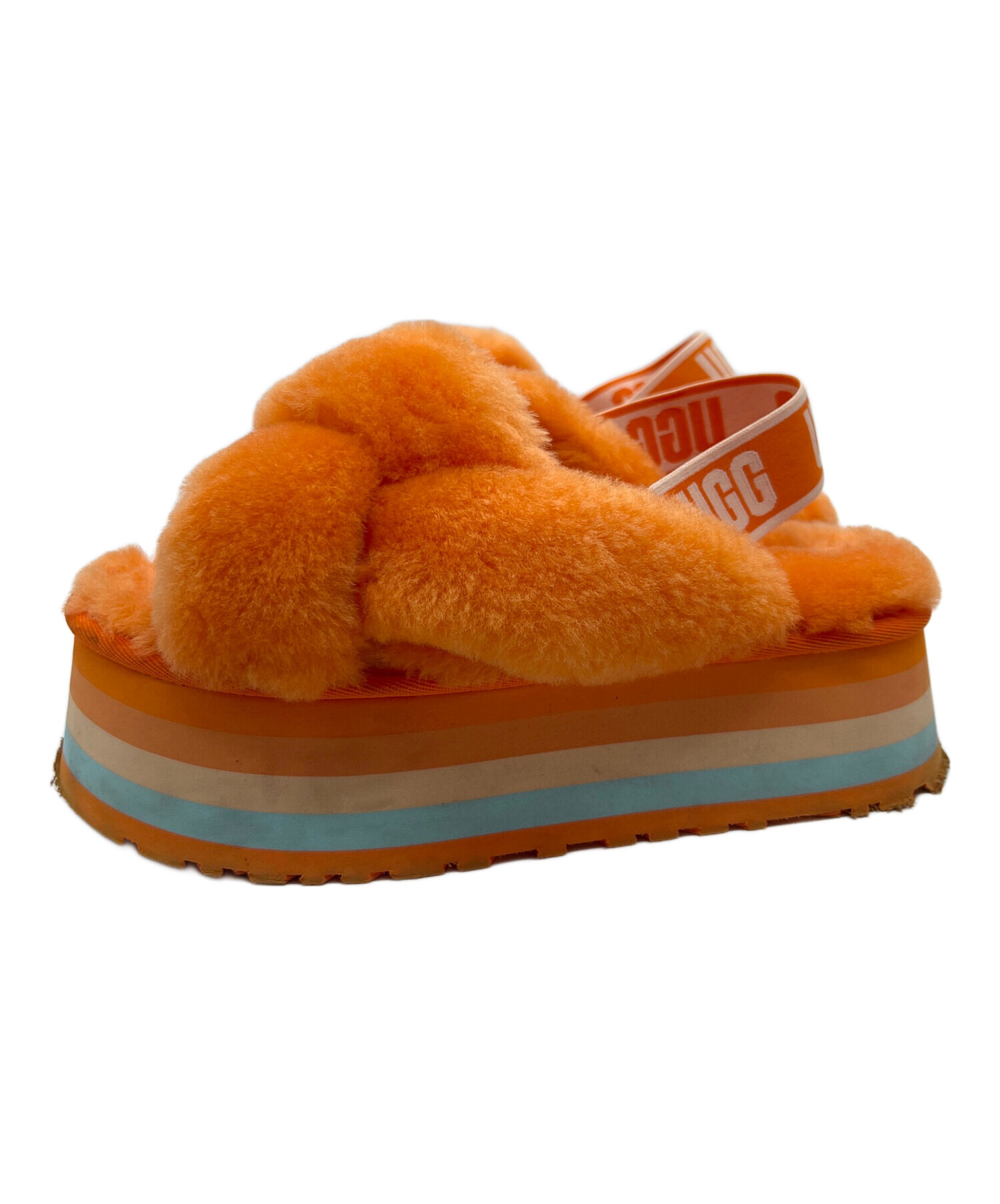 中古・古着通販】UGG (アグ) アンクルストラップサンダル オレンジ