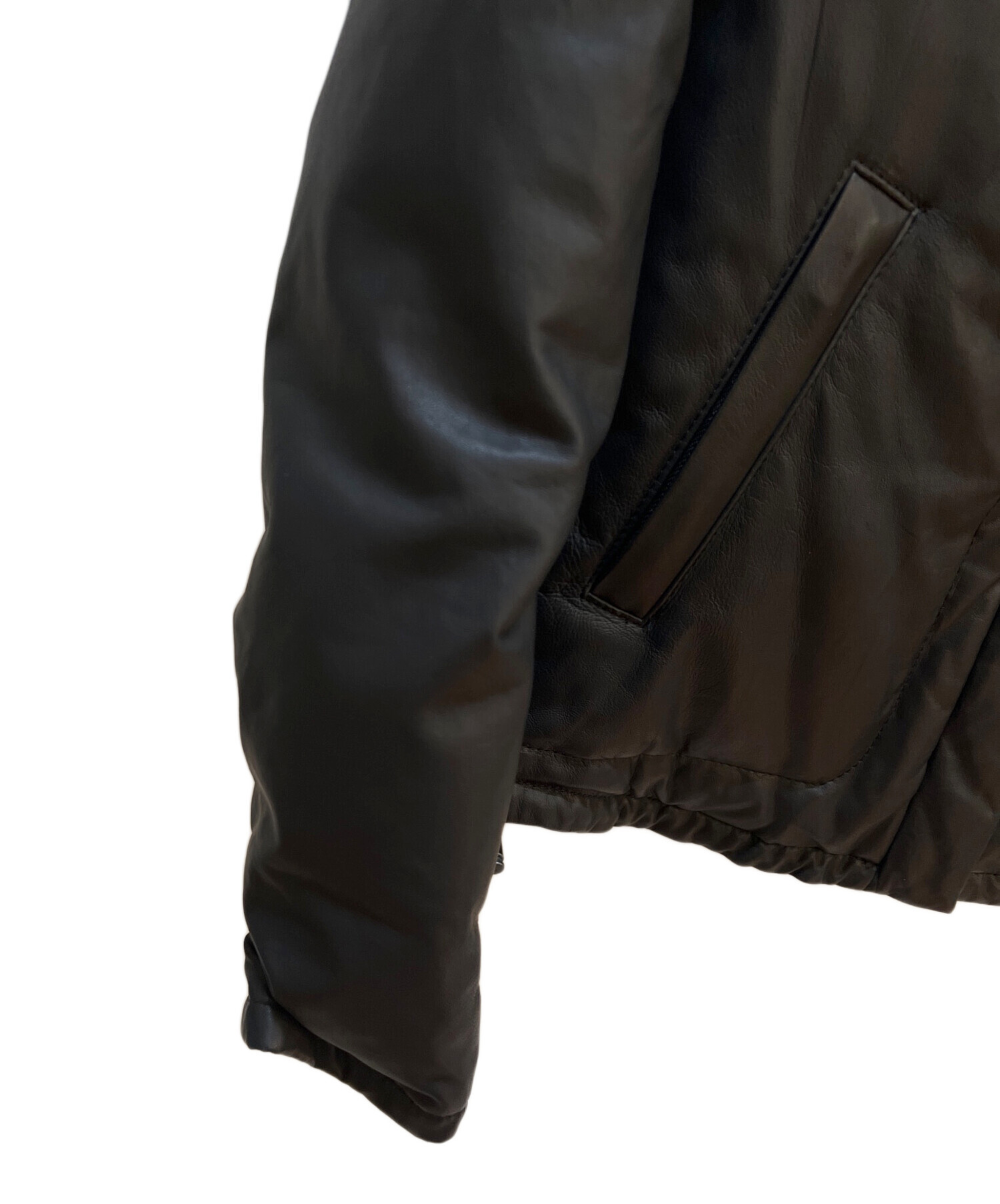 中古・古着通販】UNTITLED (アンタイトル) レザーダウンジャケット