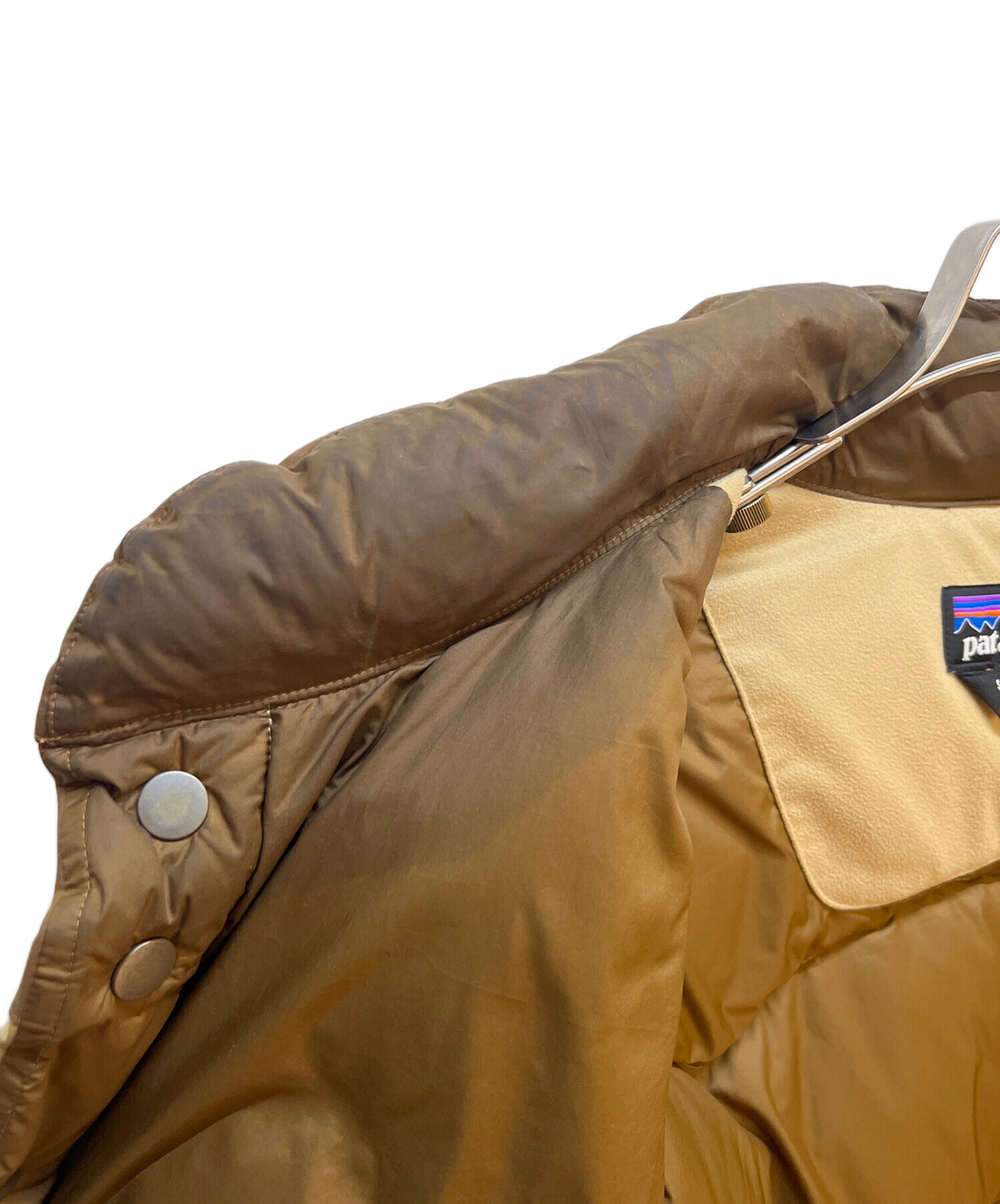 patagonia ダウンジャケット ベージュ/ブラウン　s 中古・古着通販】Patagonia (パタゴニア) Men's Reversible Silent