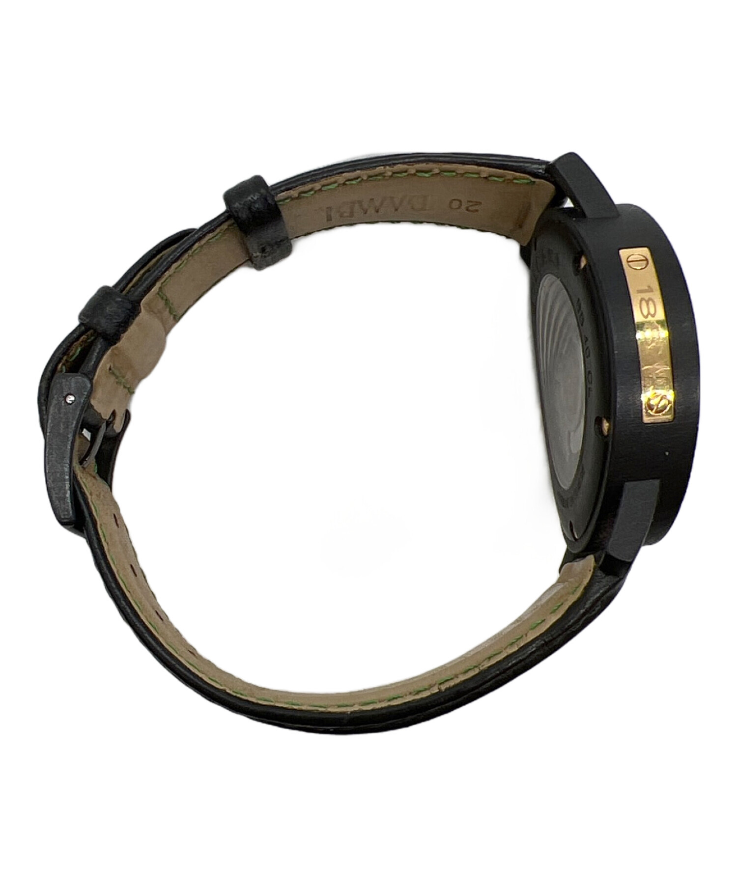 中古・古着通販】BVLGARI (ブルガリ) アナログウォッチ ブラック 