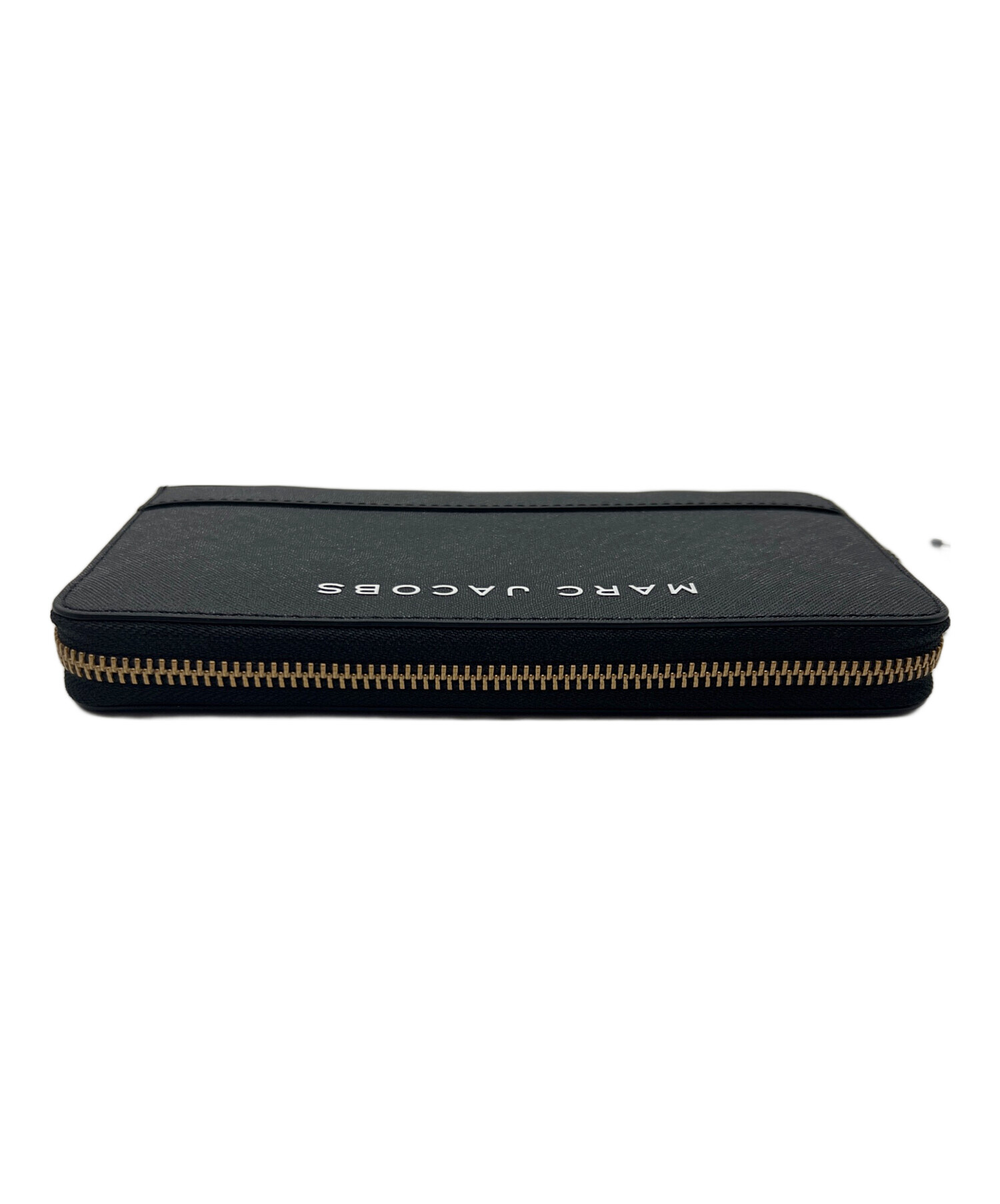 【未使用品】マークジェイコブス モノグラムレザー 長財布 ブラック 中古・古着通販】MARC JACOBS (マーク ジェイコブス) 長財布 ブラック