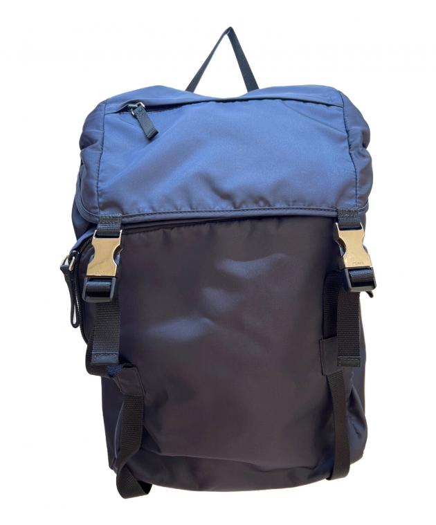 プラダ★PRADA★リュック★バック★ネイビー★バッグパック★白タグ★紺色 中古・古着通販】PRADA (プラダ) リュック ネイビー｜ブランド・古着