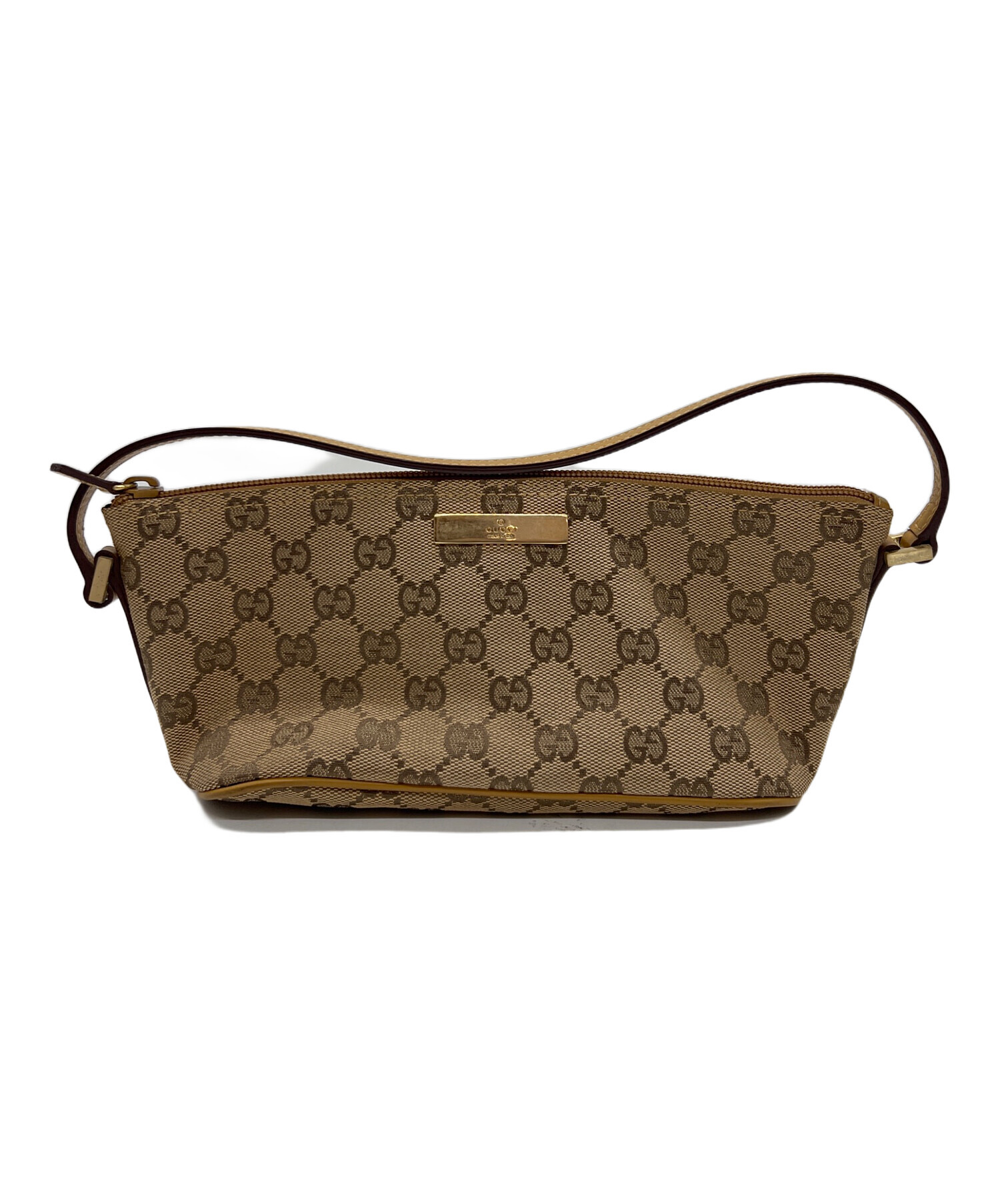 中古・古着通販】GUCCI (グッチ) ハンドポーチ/GG ブラウン｜ブランド 