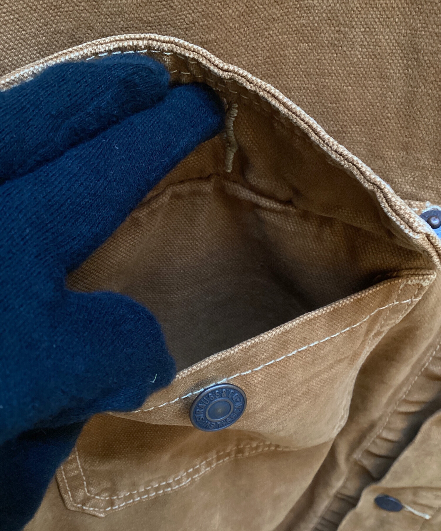 中古・古着通販】LEVI'S (リーバイス) ワークジャケット ブラウン