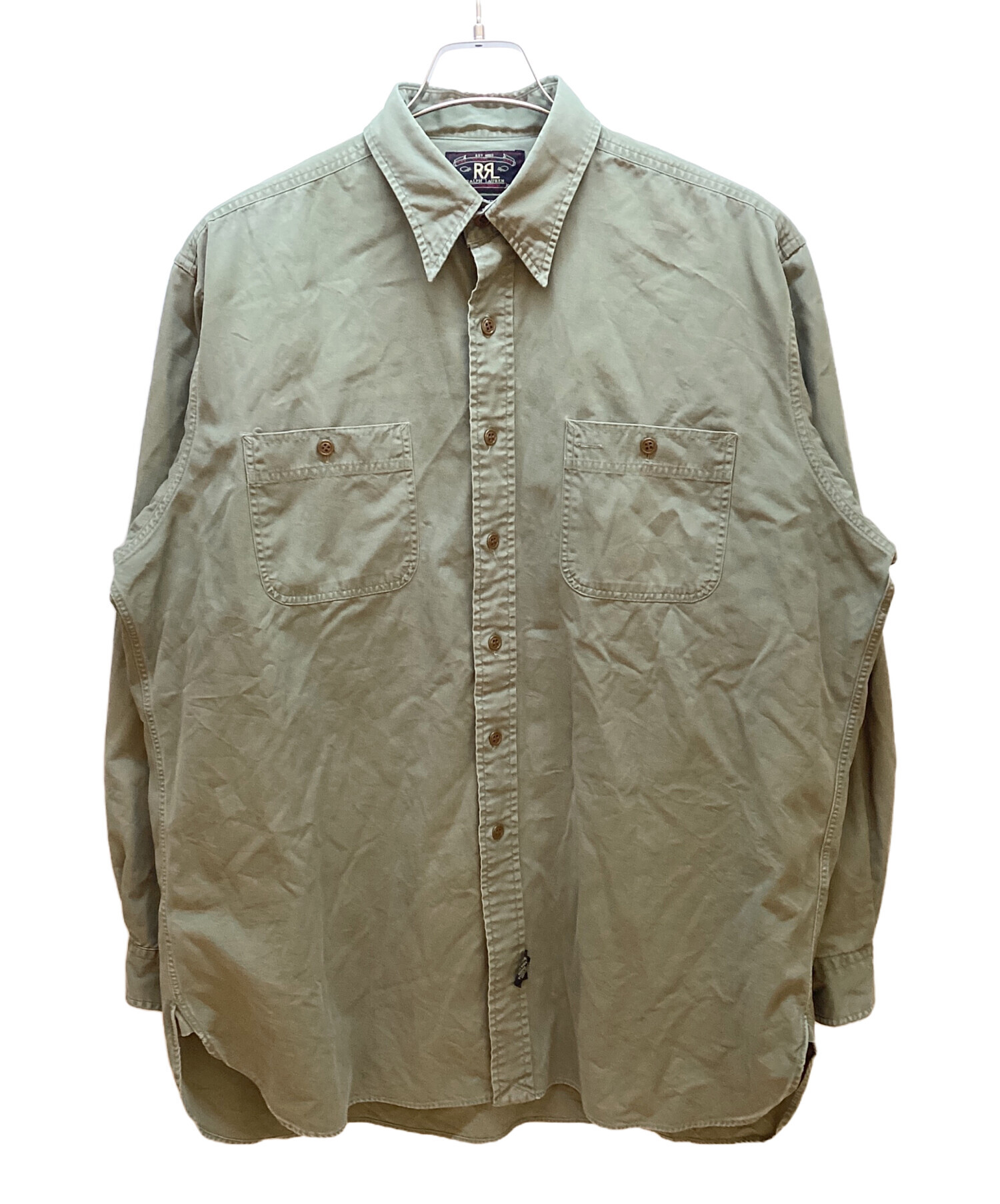 中古・古着通販】RRL (ダブルアールエル) ミリタリーシャツ グリーン 