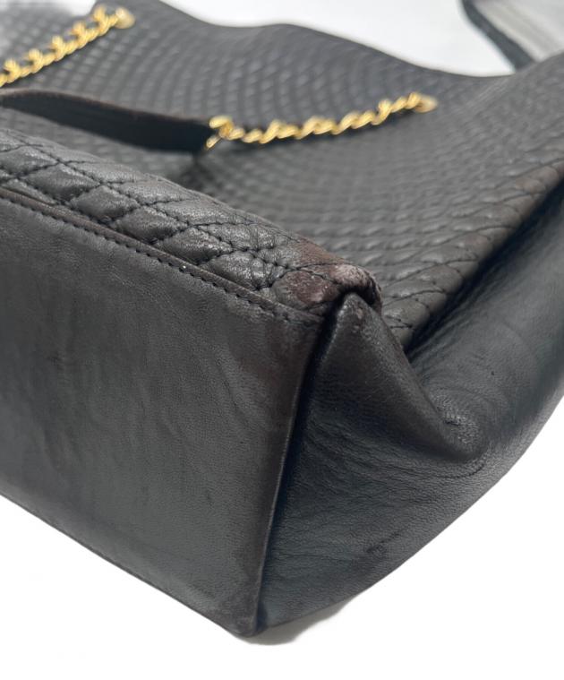 中古・古着通販】BALLY (バリー) チェーンショルダーバッグ ブラック