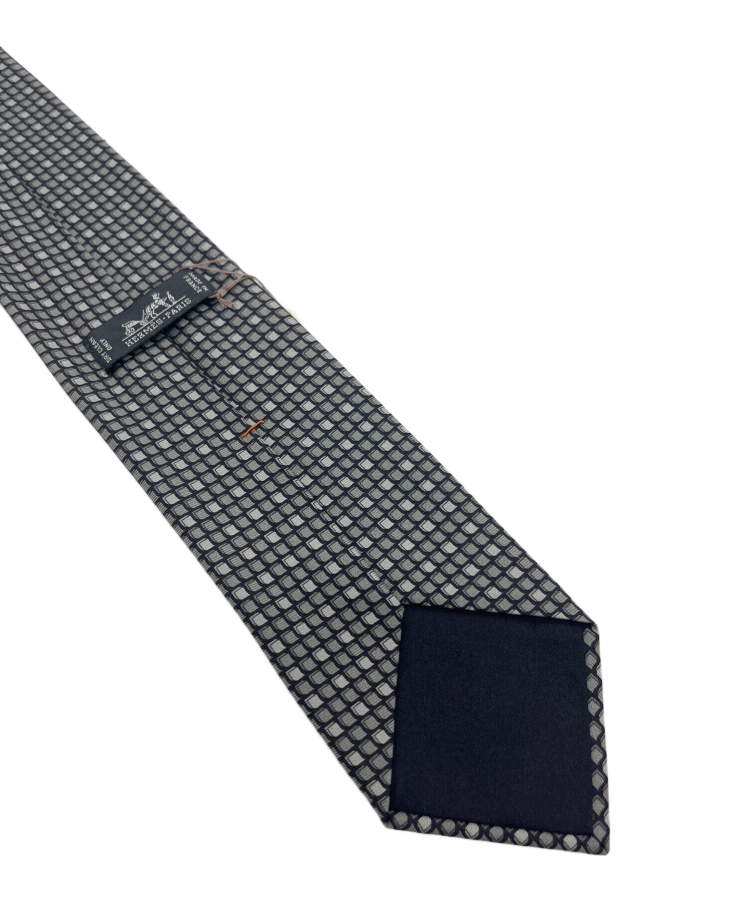 HERMES エルメス ネクタイ  グレー 【古着】【中古】【送料無料】 中古・古着通販】HERMES (エルメス) ネクタイ/CRAVATE HEAVY TWILL