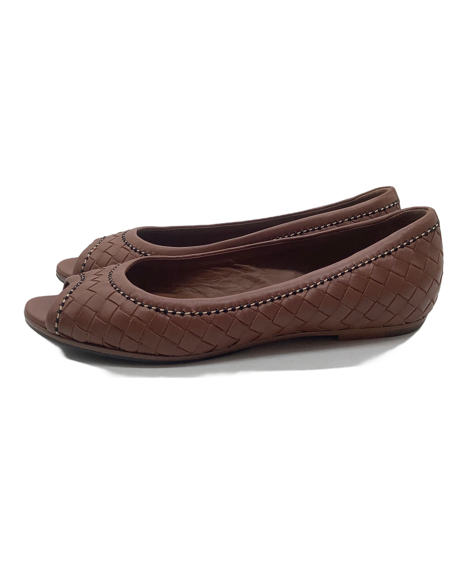中古・古着通販】BOTTEGA VENETA (ボッテガベネタ) パンプス ブラウン 