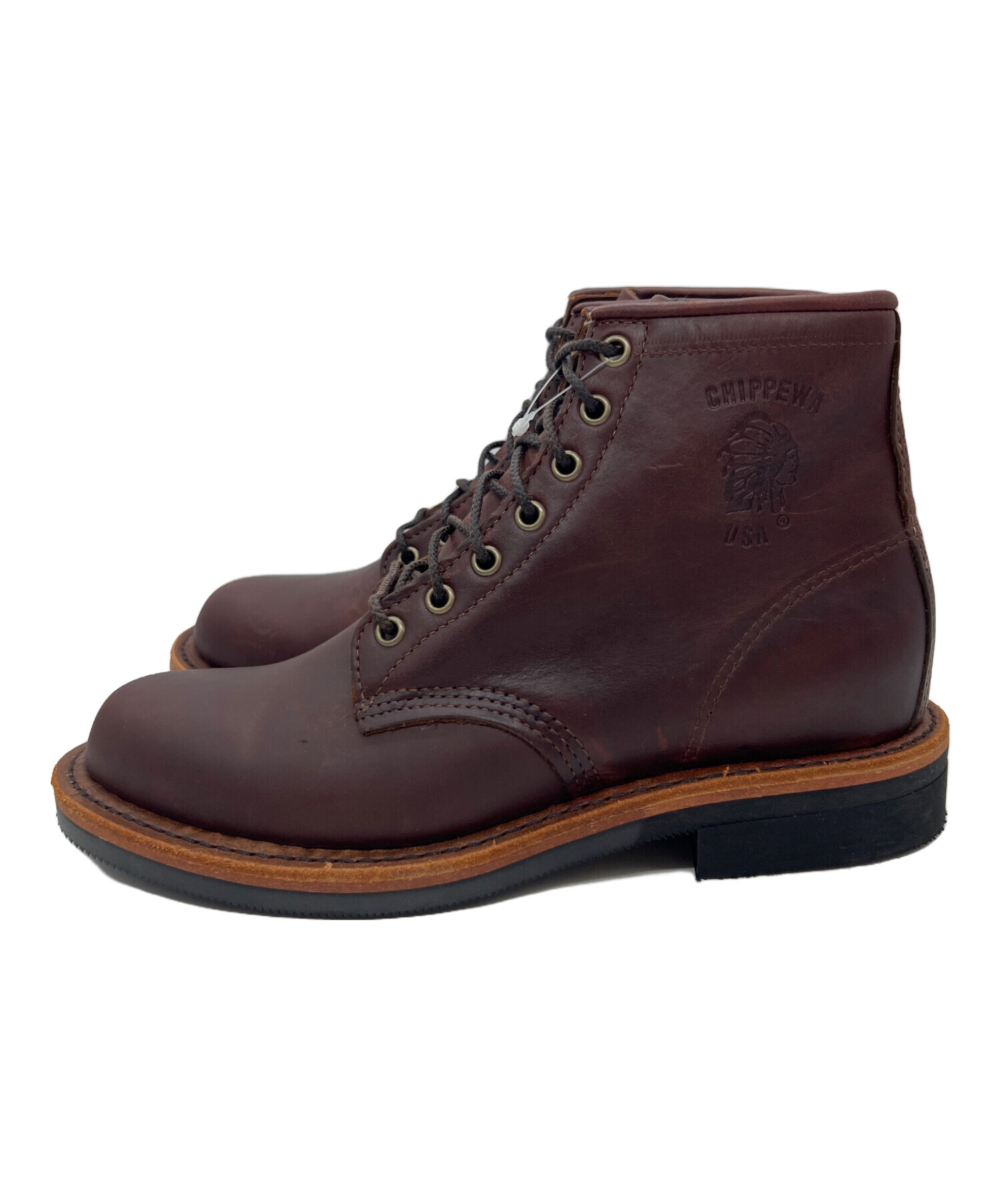 中古・古着通販】CHIPPEWA (チペワ) ワークブーツ ダークブラウン 