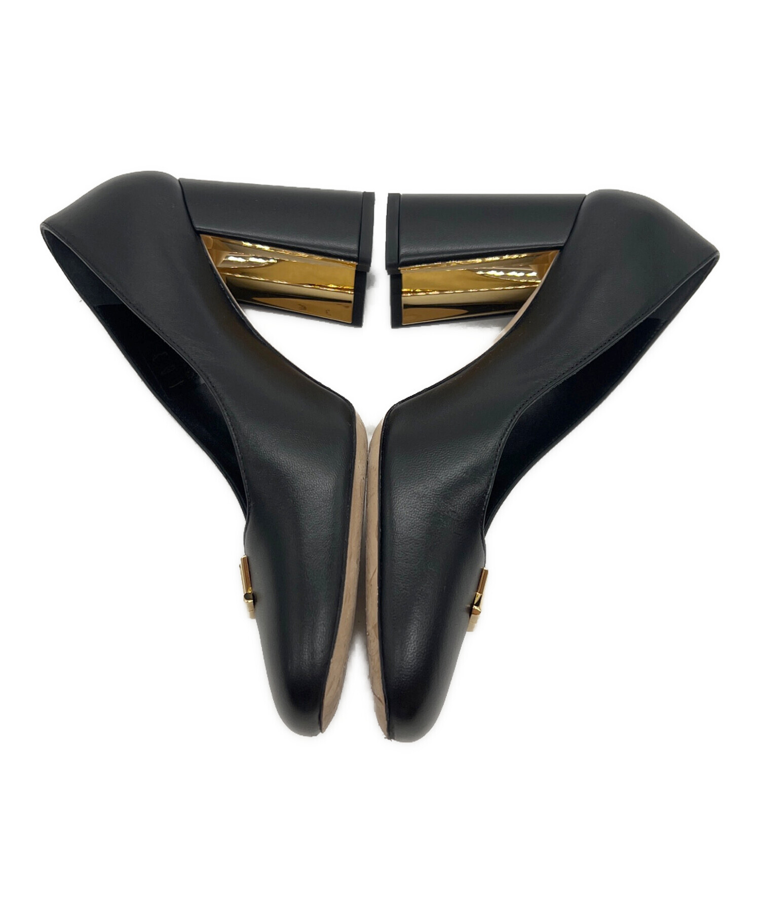 【最終価格】Louis Vuitton ルイ・ヴィトン パンプス サイズ37 ヒール約7.5cm LOUIS VUITTON（ルイヴィトン）パンプス 黒 サイズ:EU37(23.5cm位