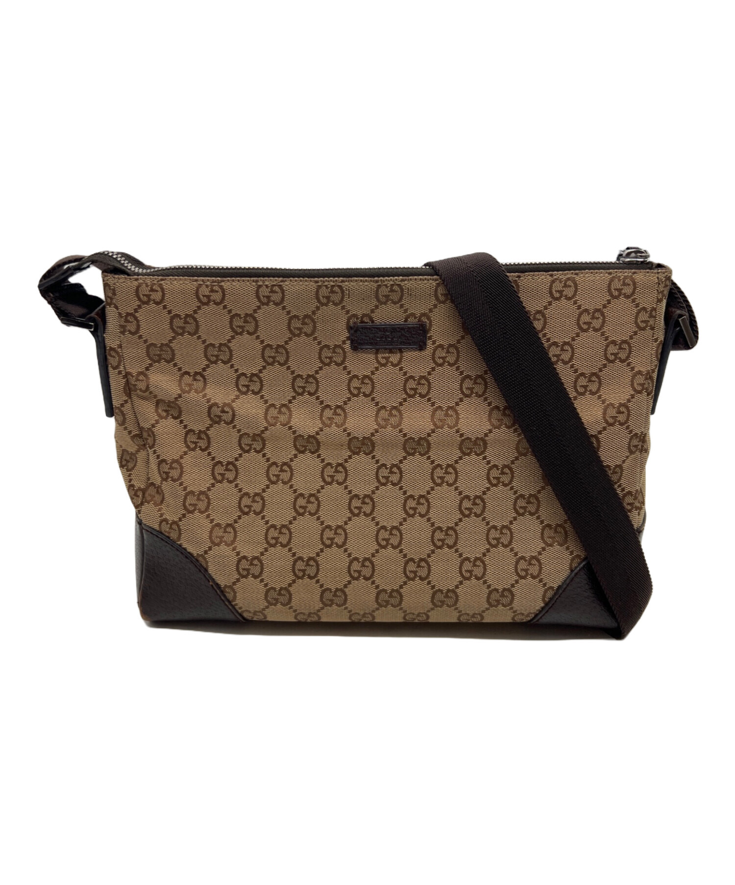 中古・古着通販】GUCCI (グッチ) ショルダーバッグ ベージュ×ブラウン 