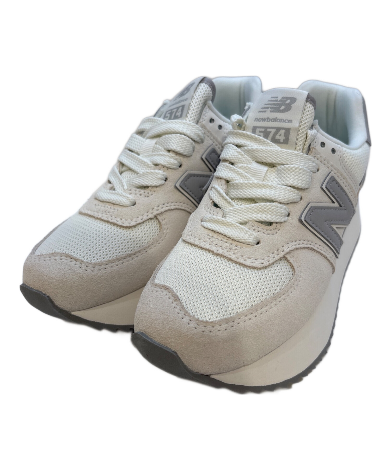 New Balance WL574ZJP ホワイト/グレー 24.0cm ニューバランス 574+