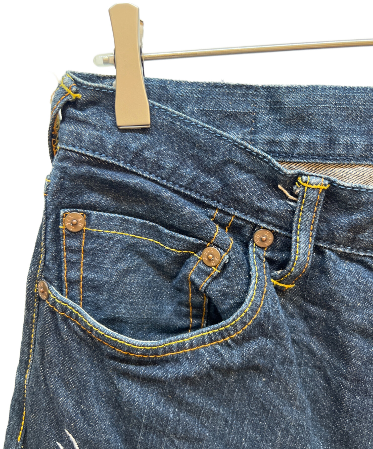 中古・古着通販】EVISU (エヴィス) 龍虎刺繍デニムパンツ インディゴ
