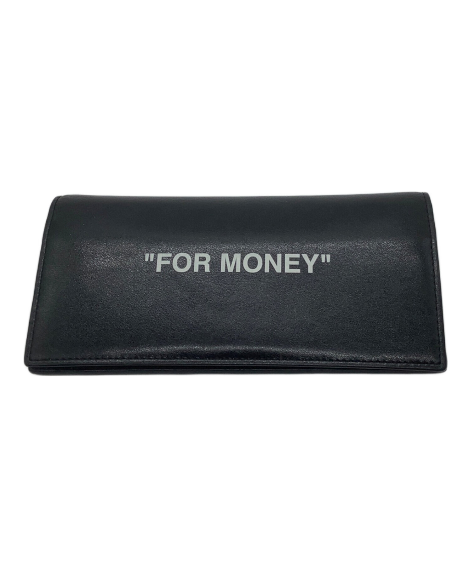 中古・古着通販】OFFWHITE (オフホワイト) 長財布 ブラック｜ブランド 