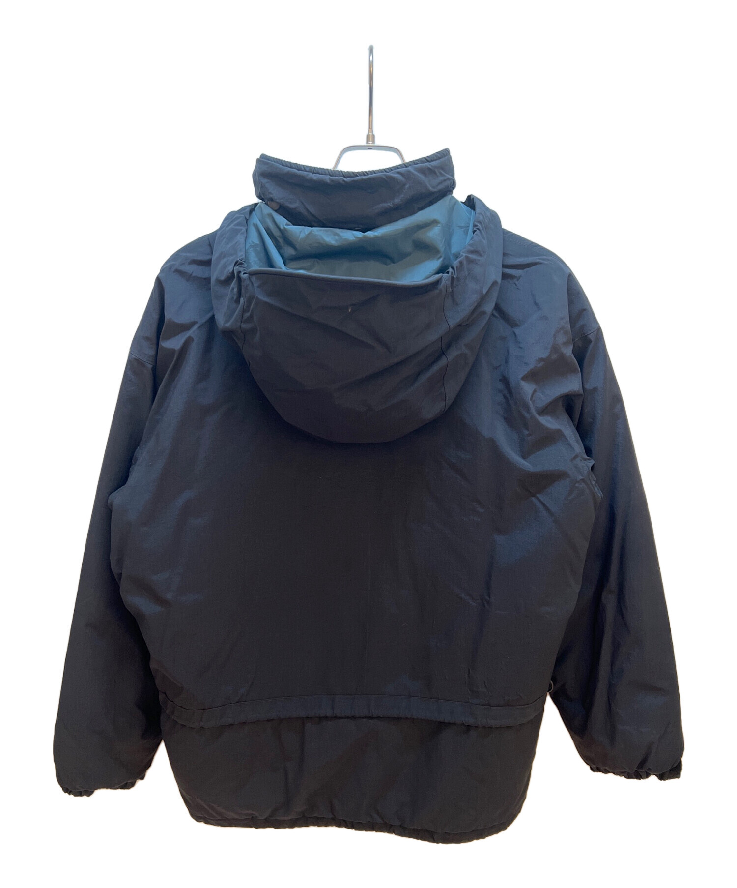 mont-bell フード付きダウンジャケット 青/黒 中古・古着通販】mont-bell (モンベル) ダウンジャケット ブラック