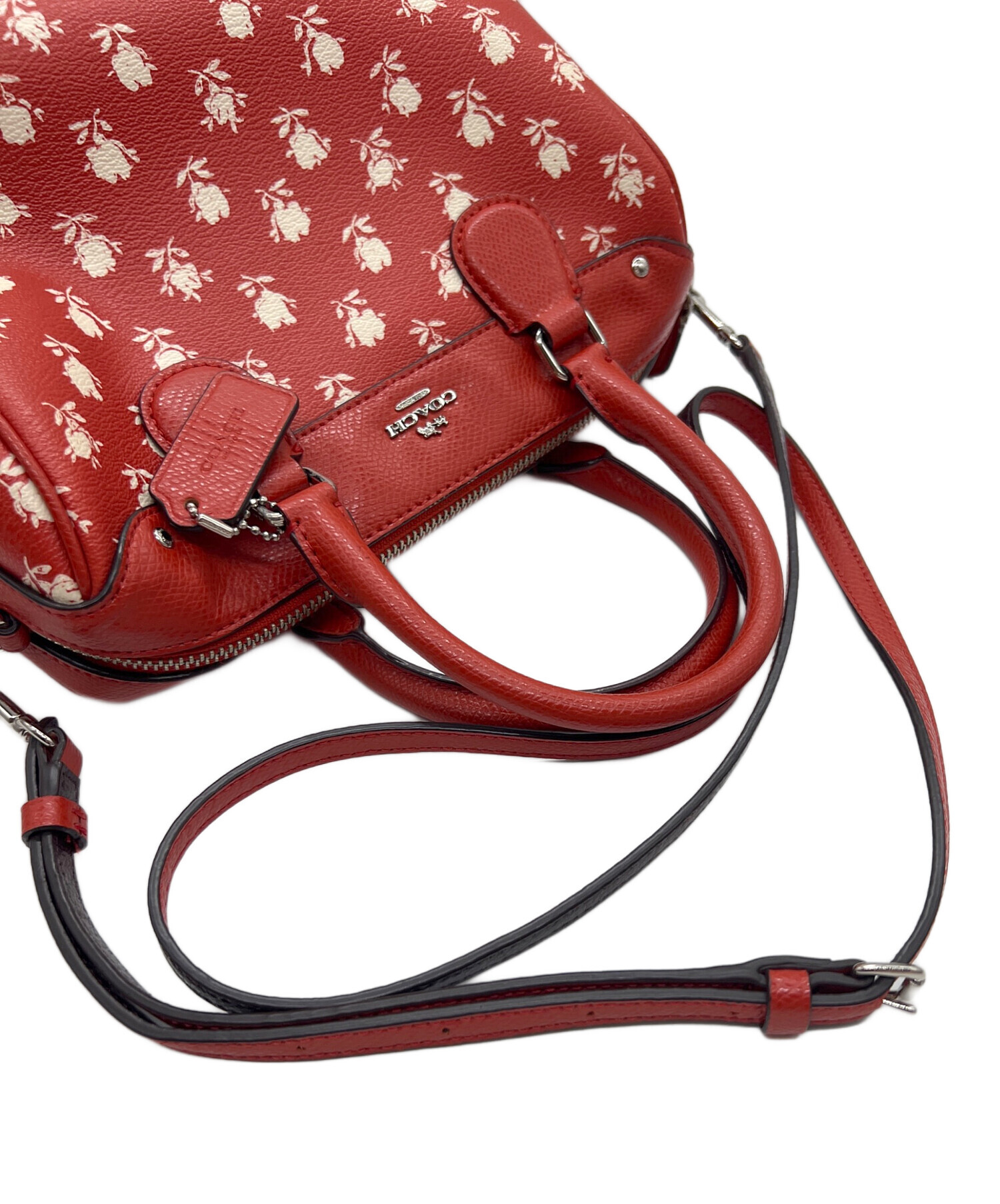 中古・古着通販】COACH (コーチ) 2WAYショルダーバッグ レッド