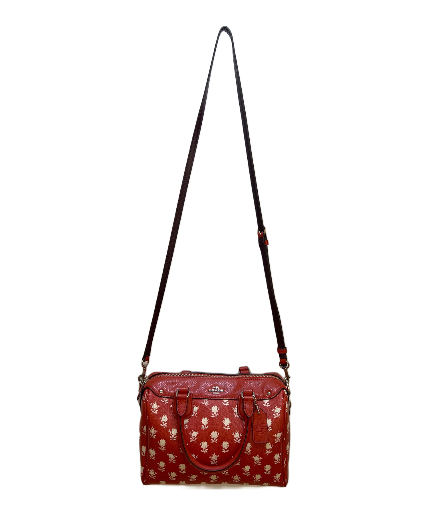 中古・古着通販】COACH (コーチ) 2WAYショルダーバッグ レッド