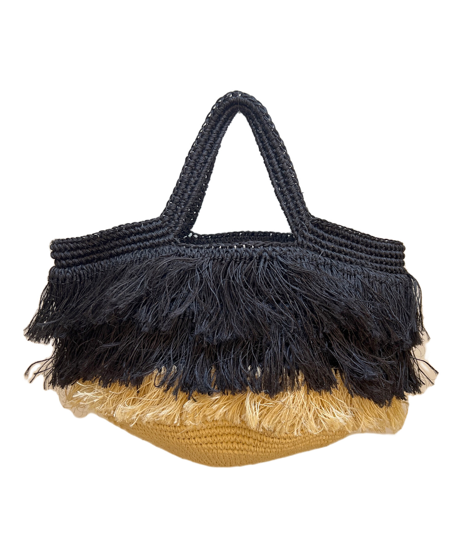 MARNI かごバッグ ブラック ベージュ MARNI かごバッグ ベージュ