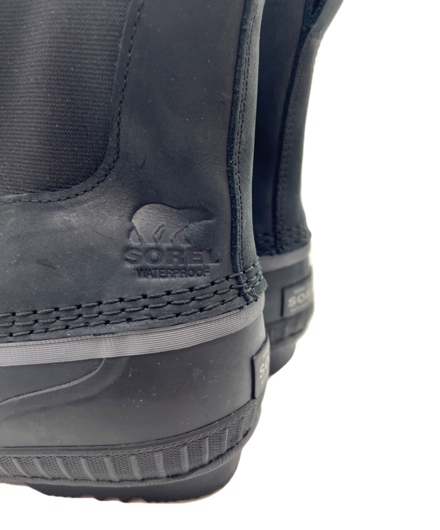 中古・古着通販】SOREL (ソレル) サイドゴアブーツ ブラック サイズ:28