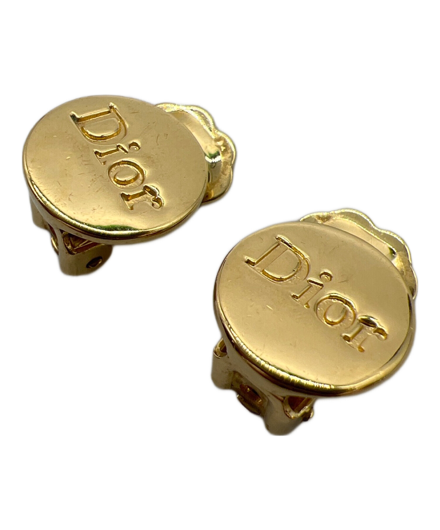 Christian Dior ヴィンテージゴールドイヤリング 中古・古着通販】Christian Dior (クリスチャン ディオール