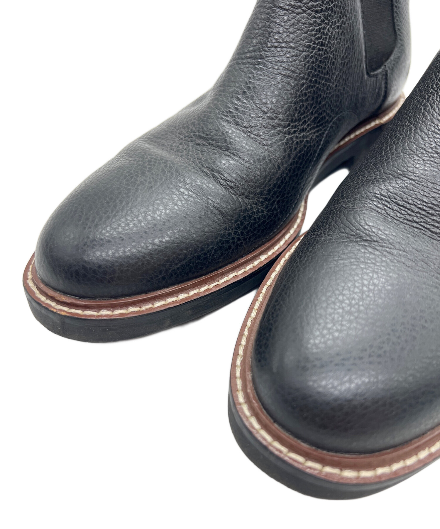 中古・古着通販】COACH (コーチ) サイドゴアブーツ ブラック