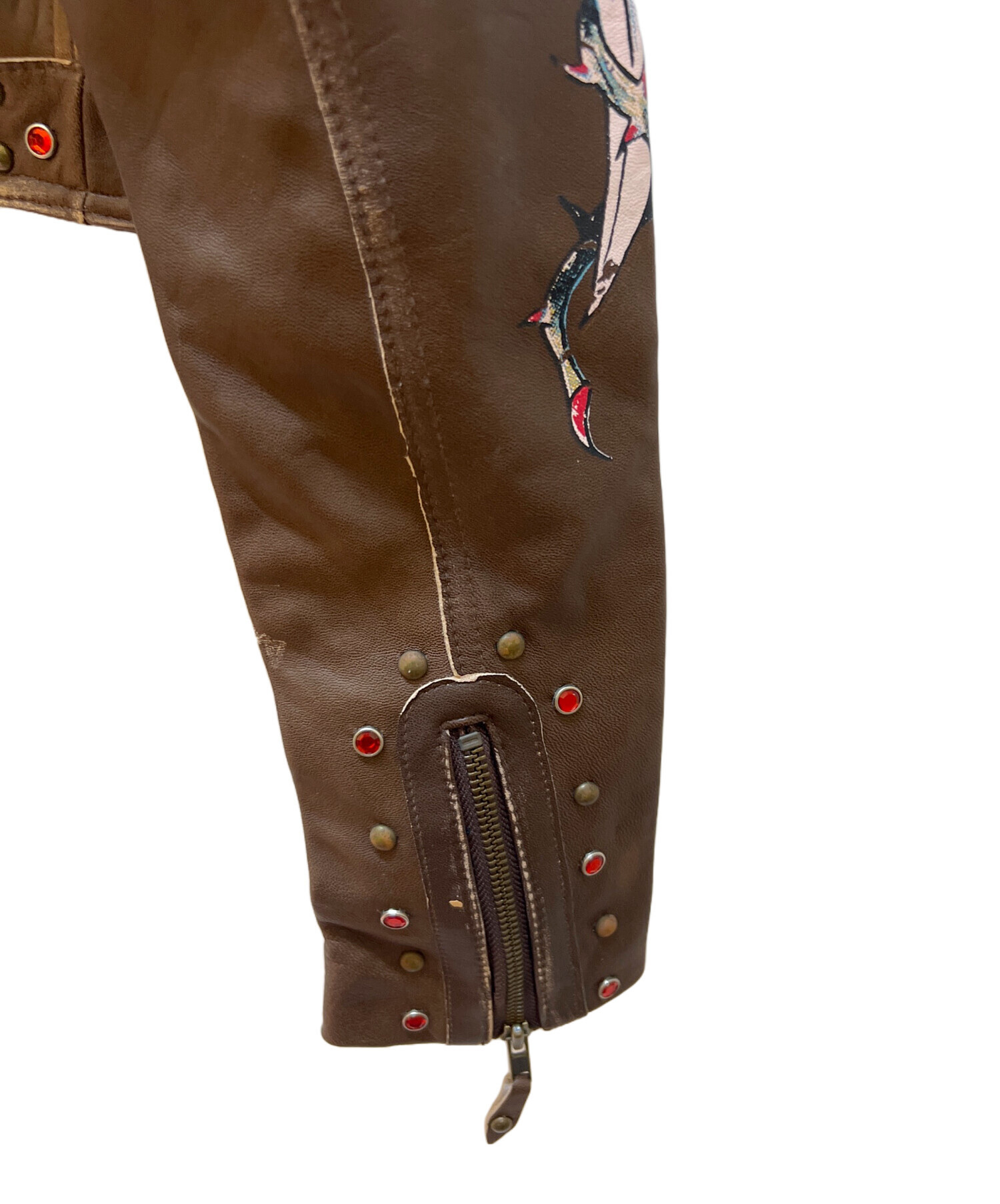 中古・古着通販】Ed Hardy (エド ハーディー) レザージャケット